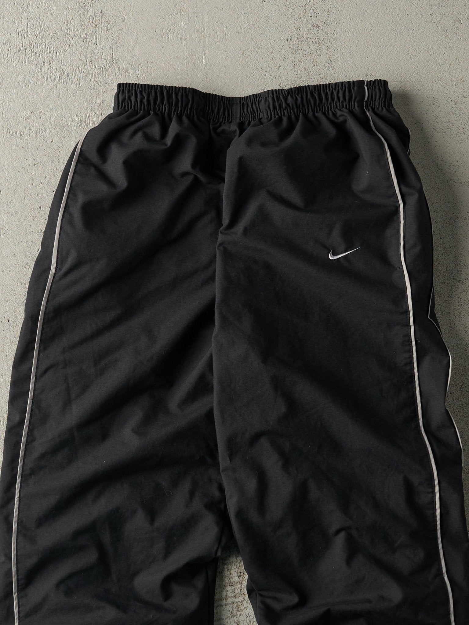 Vintage Y2K Black Nike Track Pants (27x30)