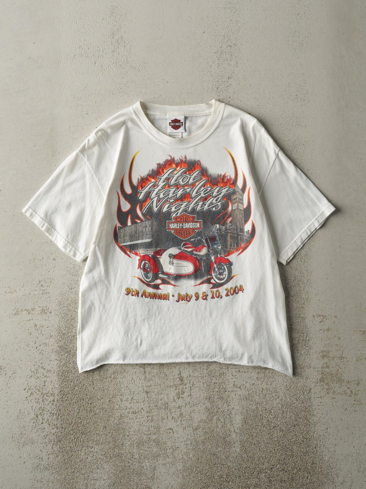 Vintage 04' White Hot Harley Nights Harley Davidson Tee (S)