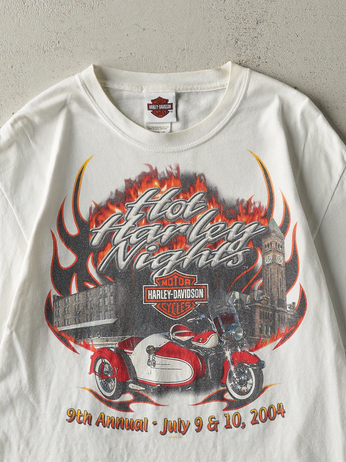 Vintage 04' White Hot Harley Nights Harley Davidson Tee (S)
