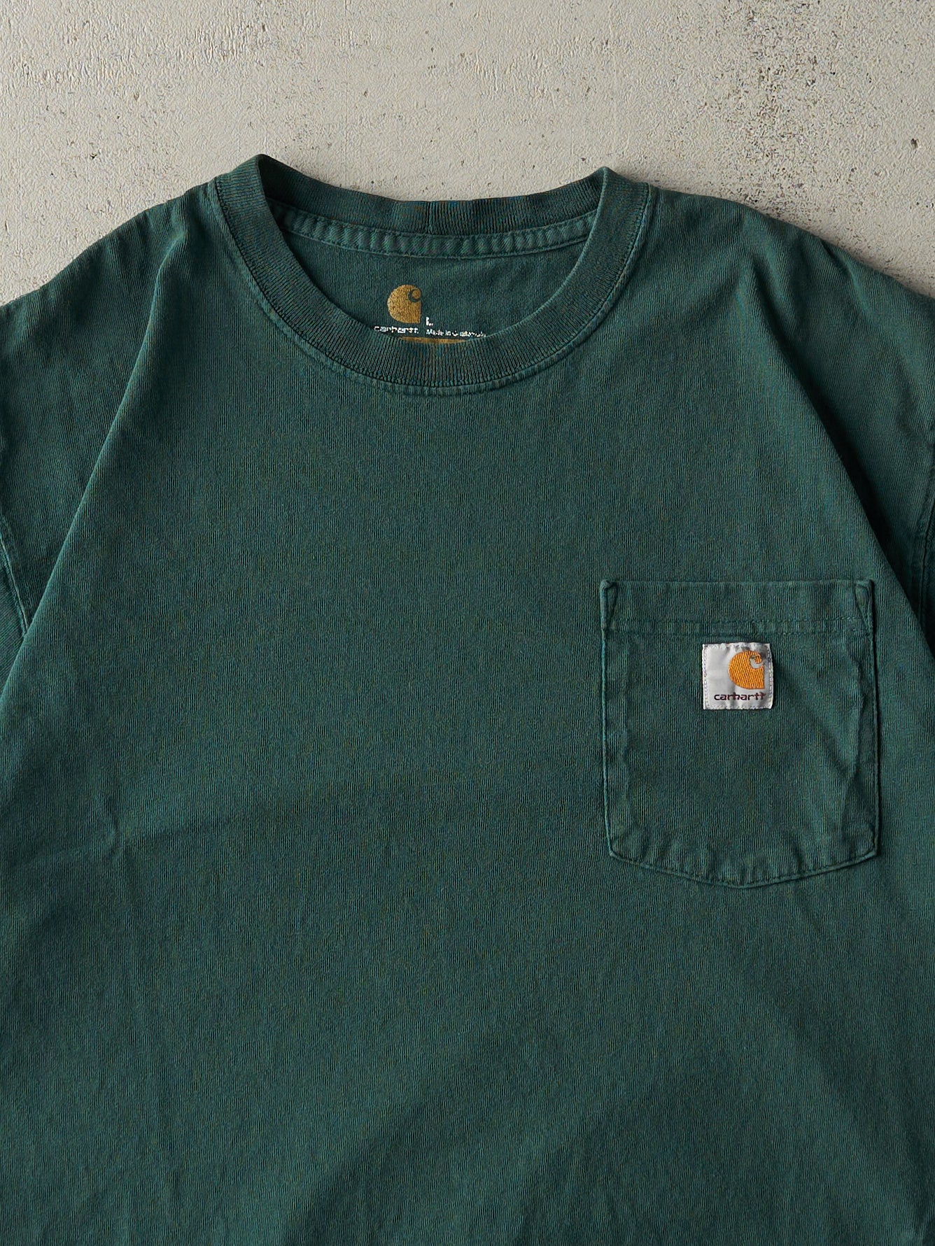 Vintage Y2K Green Carhartt Pocket Tee (L)