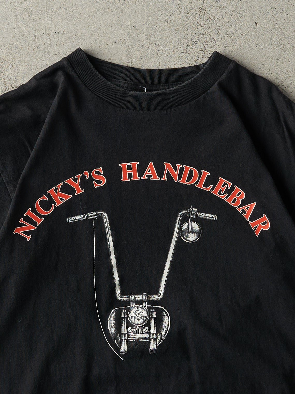 Vintage Y2K Black Nicky's Handlebar Harley Davidson Knock-Off Tee (S)