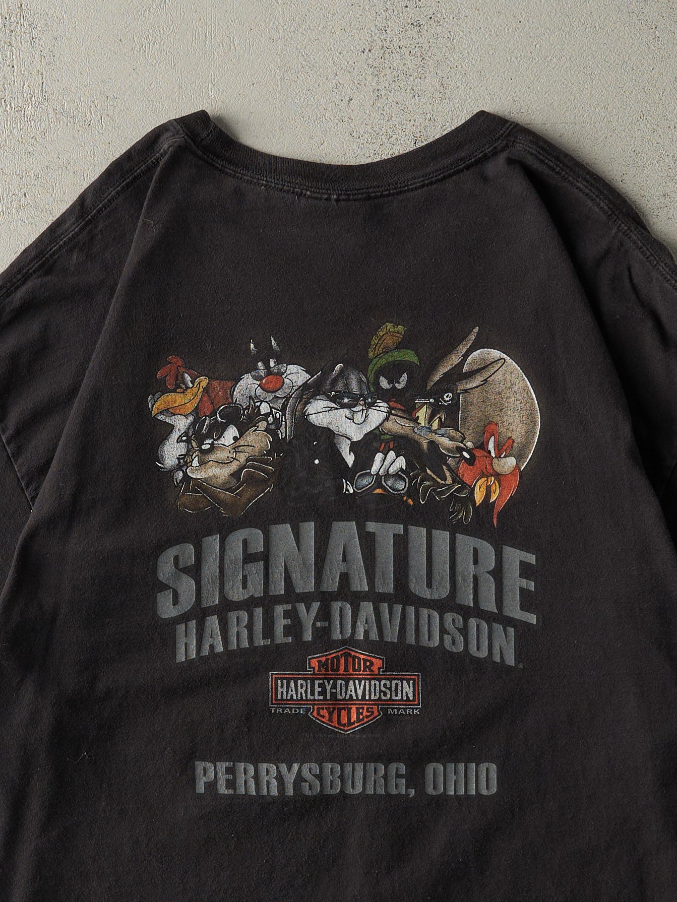 15' Black Perrysburg Ohio Harley Davidson x Looney Tunes Tee (L/XL)