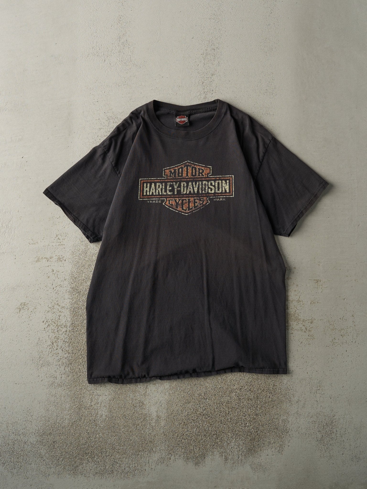 Vintage Y2K Black Ottawa Ohio Harley Davidson Tee (L/XL)
