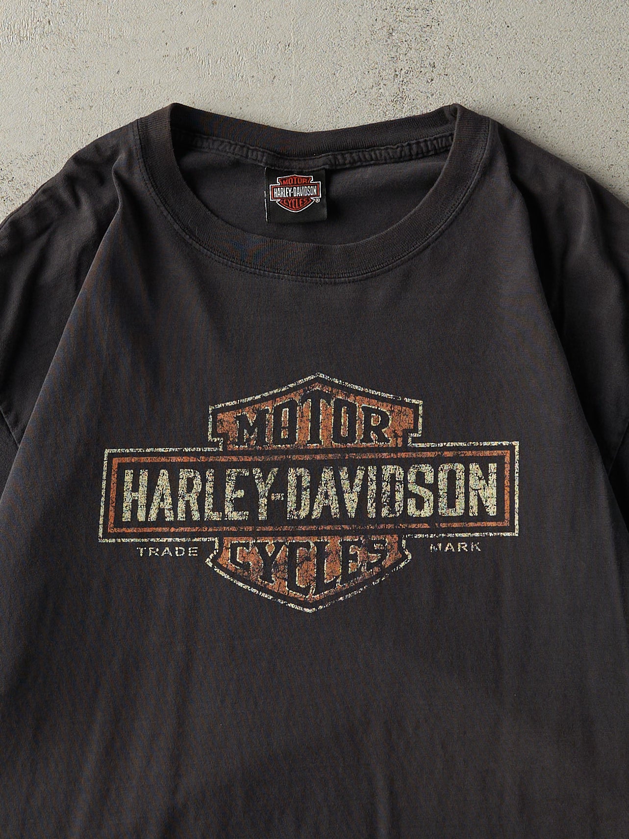 Vintage Y2K Black Ottawa Ohio Harley Davidson Tee (L/XL)