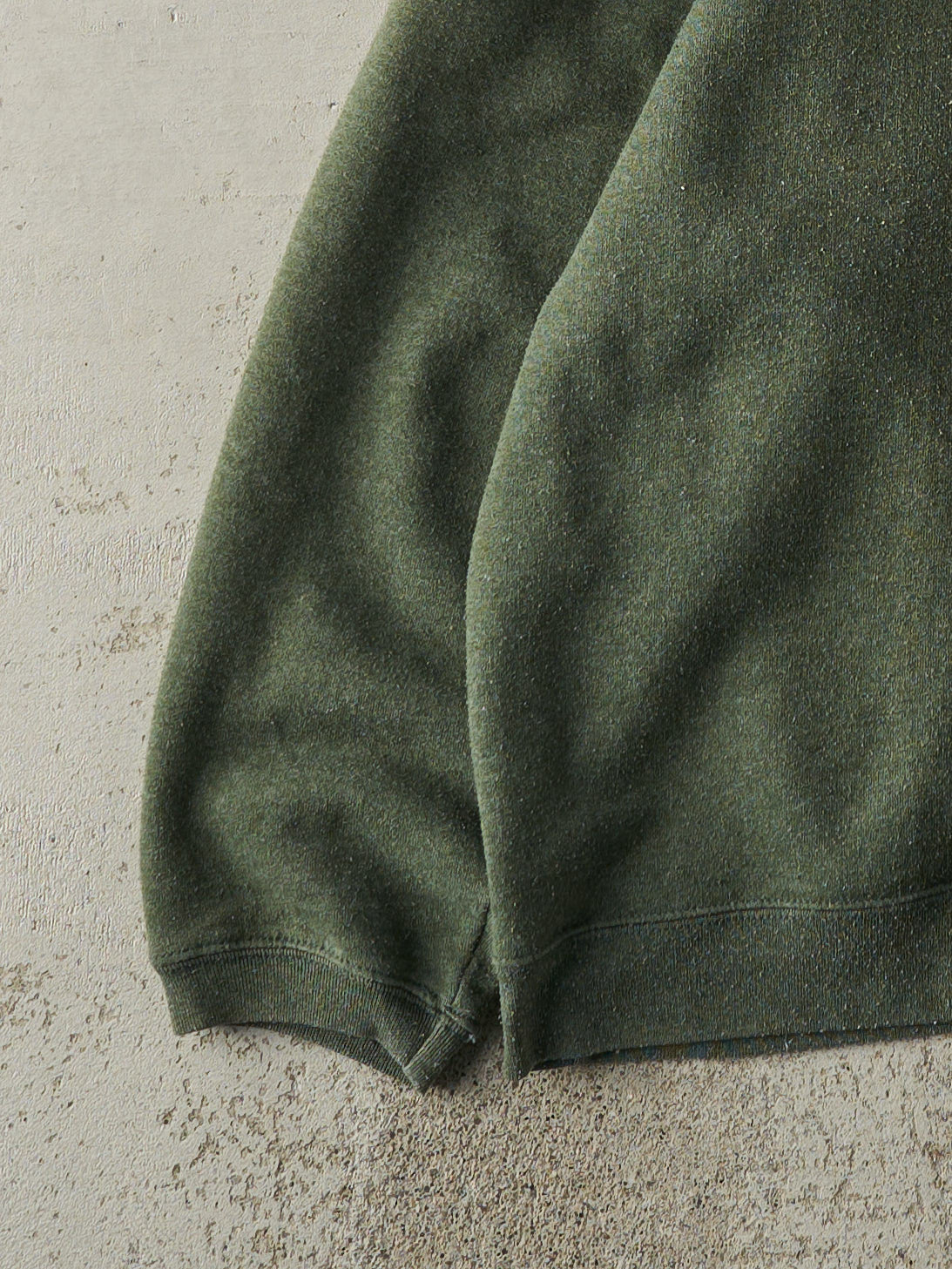 Vintage Y2K Washed Green Blank Boxy Crewneck (L)