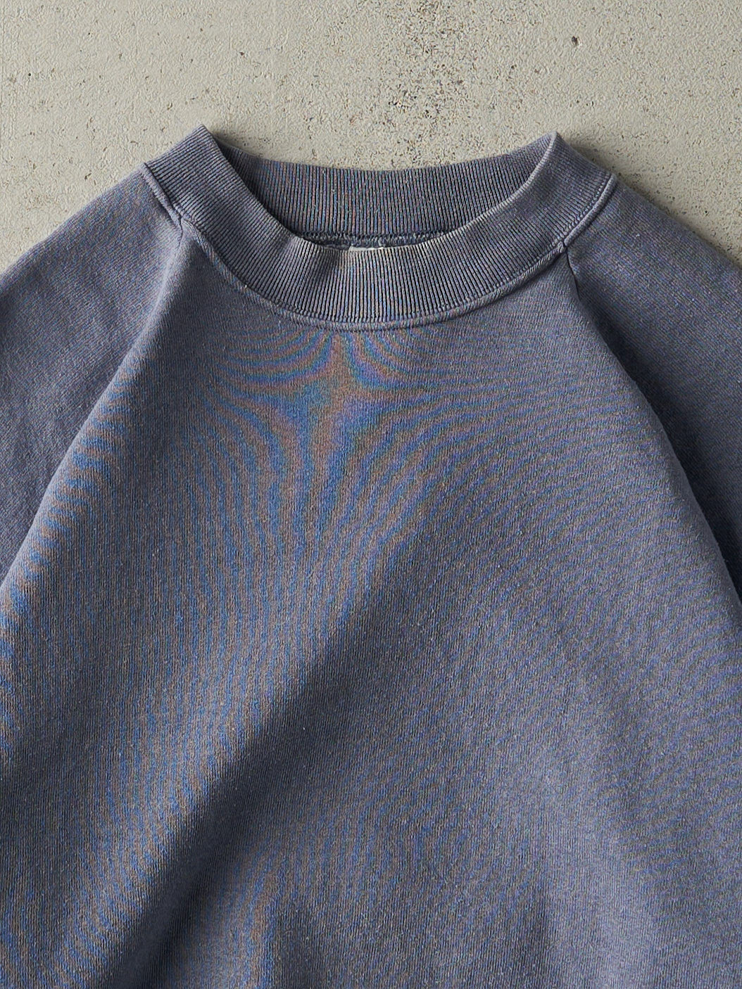 Vintage 90s Washed Blue Blank Crewneck (M)