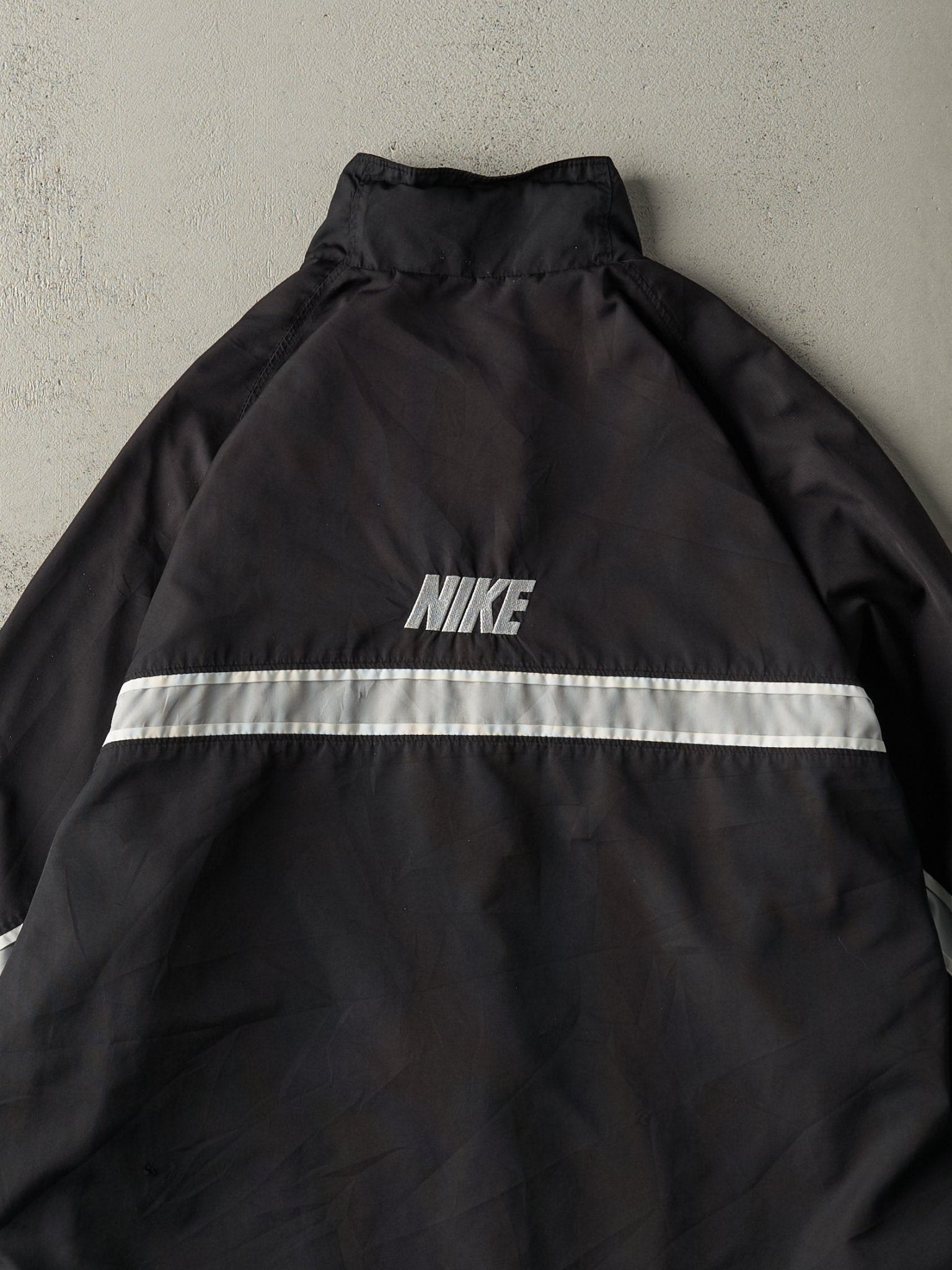 Vintage Y2K Black Reflective Nike Track Jacket (M/L)