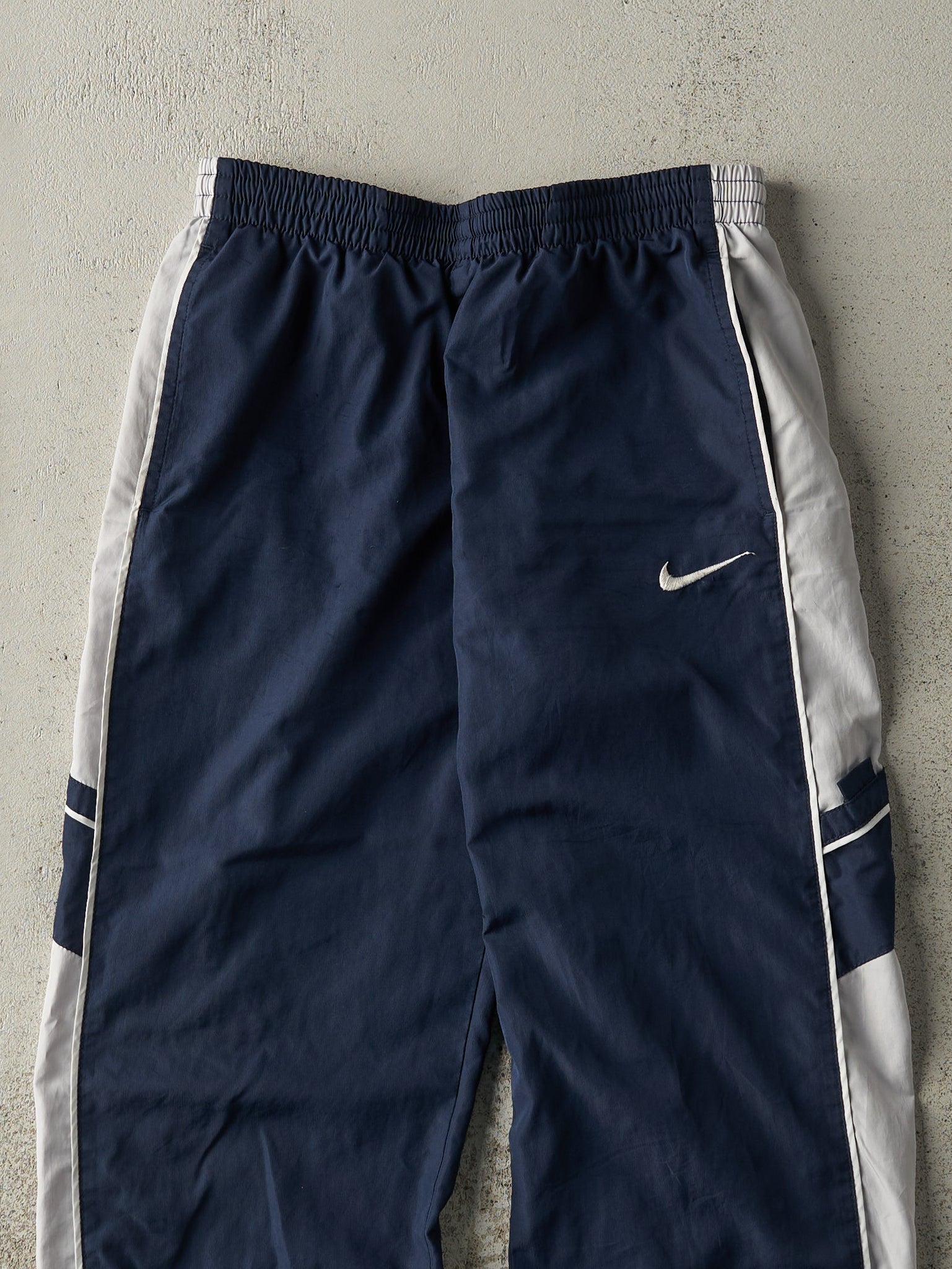 Vintage Y2K Navy Blue & Grey Nike Track Pants (26x26)