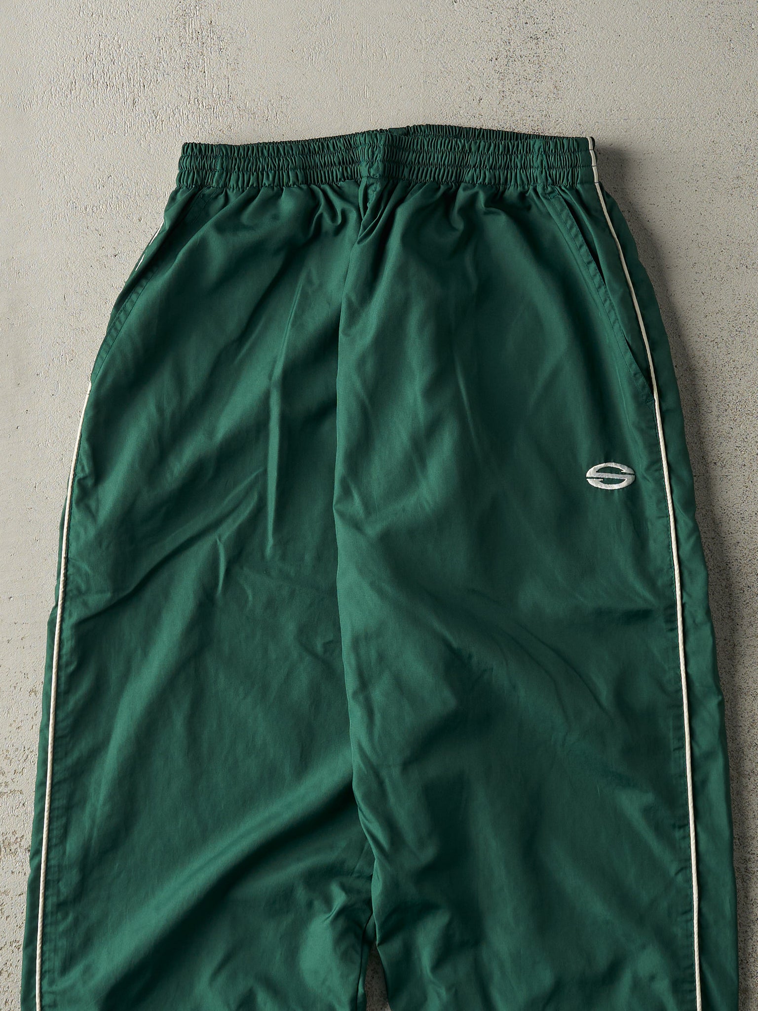 Vintage Y2K Green Windbreaker Pants (27x29)