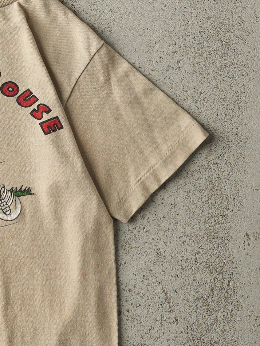 Vintage 80s Beige Florida Mickey Mouse Single Stitch Baby Tee (XXS)