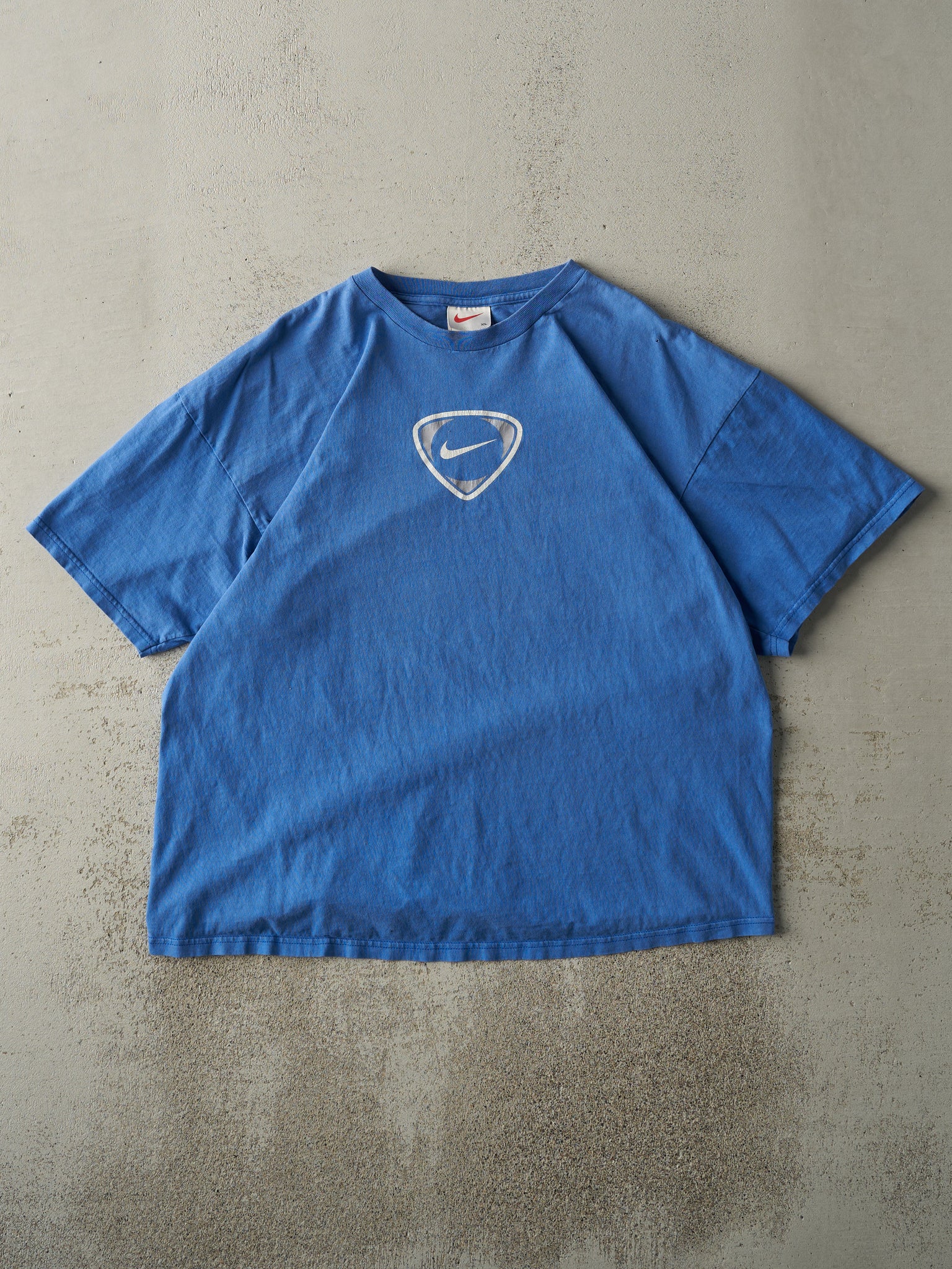 Vintage 90s Blue Nike Soccer Tee (L)