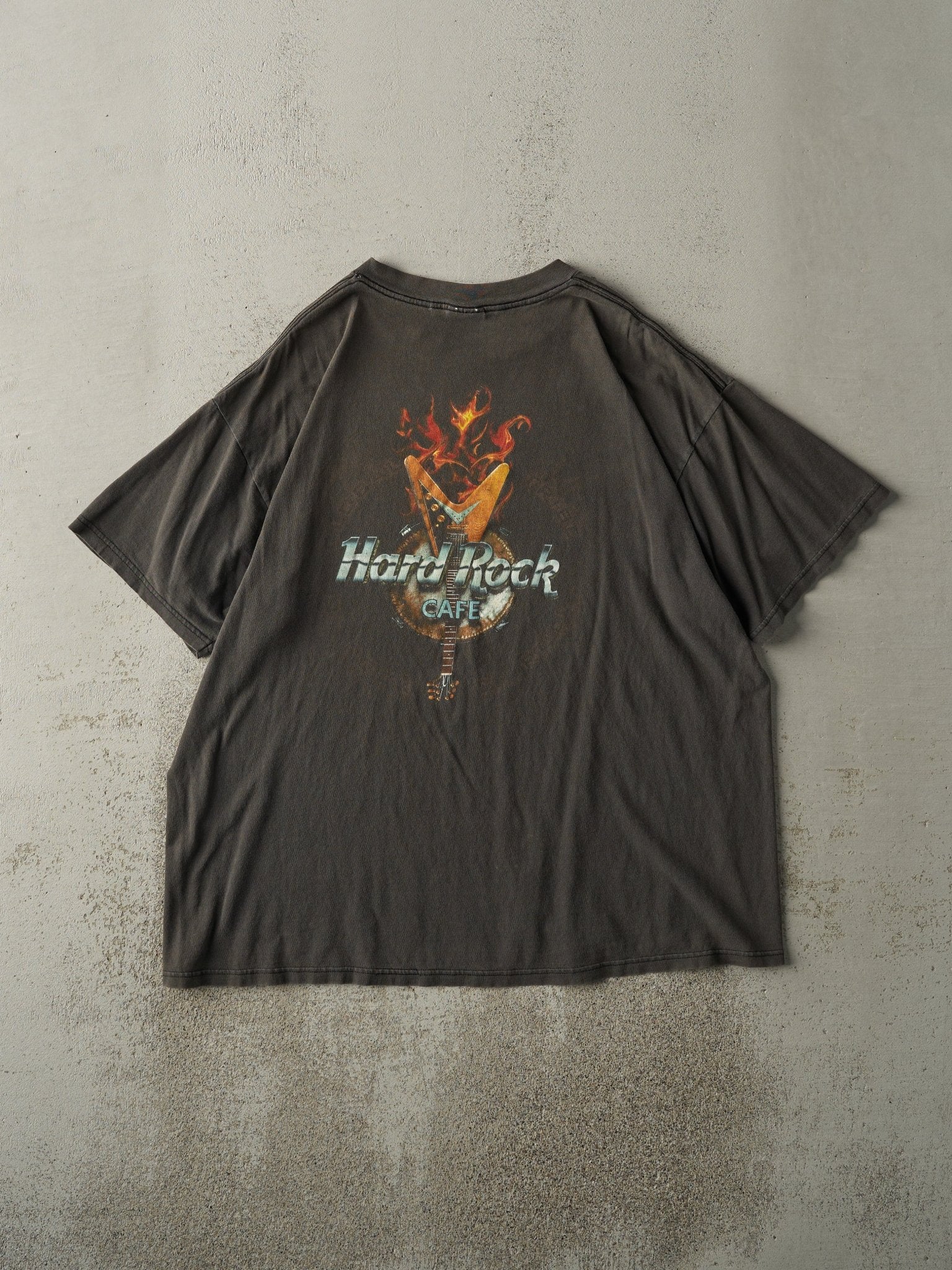 Vintage 98' Faded Black Honolulu Hawaii Hard Rock Cafe Tee (L)