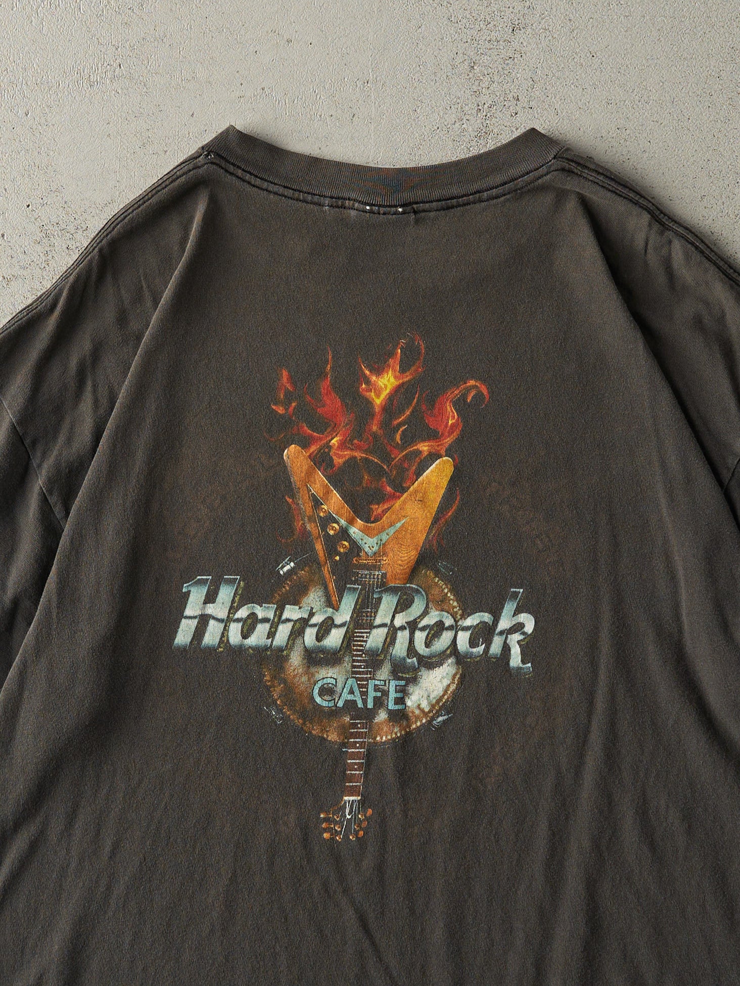 Vintage 98' Faded Black Honolulu Hawaii Hard Rock Cafe Tee (L)
