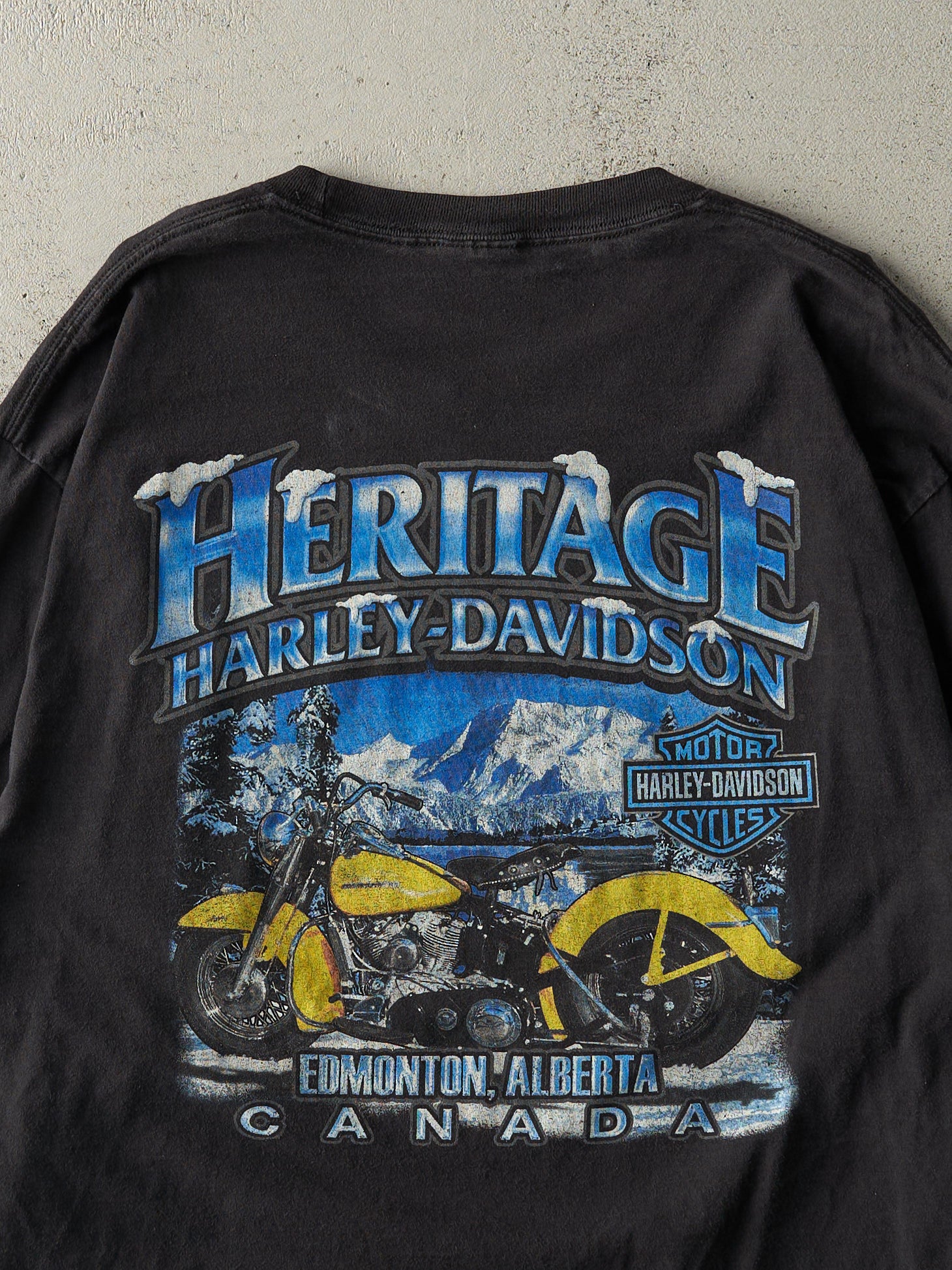 15' Black Edmonton Alberta Harley Davidson Long Sleeve (L)