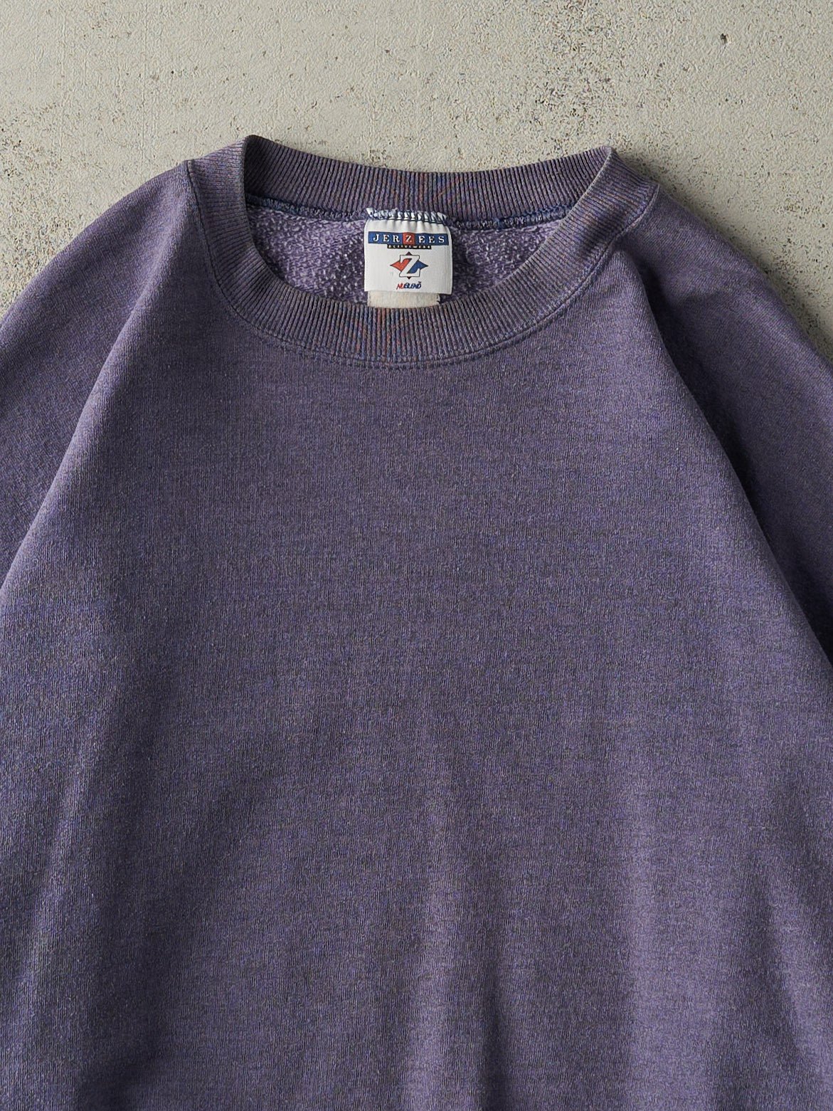 Vintage 90s Washed Purple Blank Crewneck (L)