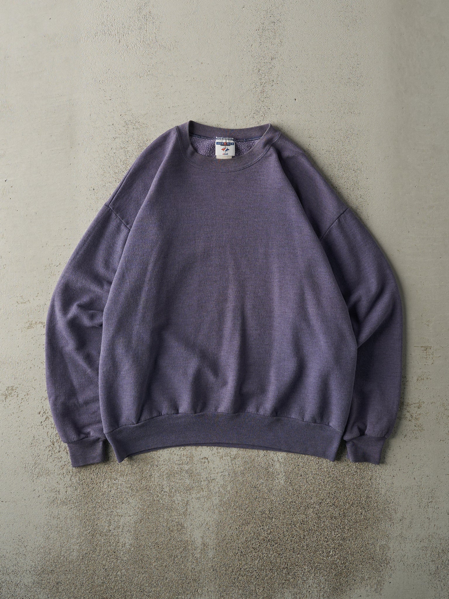 Vintage 90s Washed Purple Blank Crewneck (L)