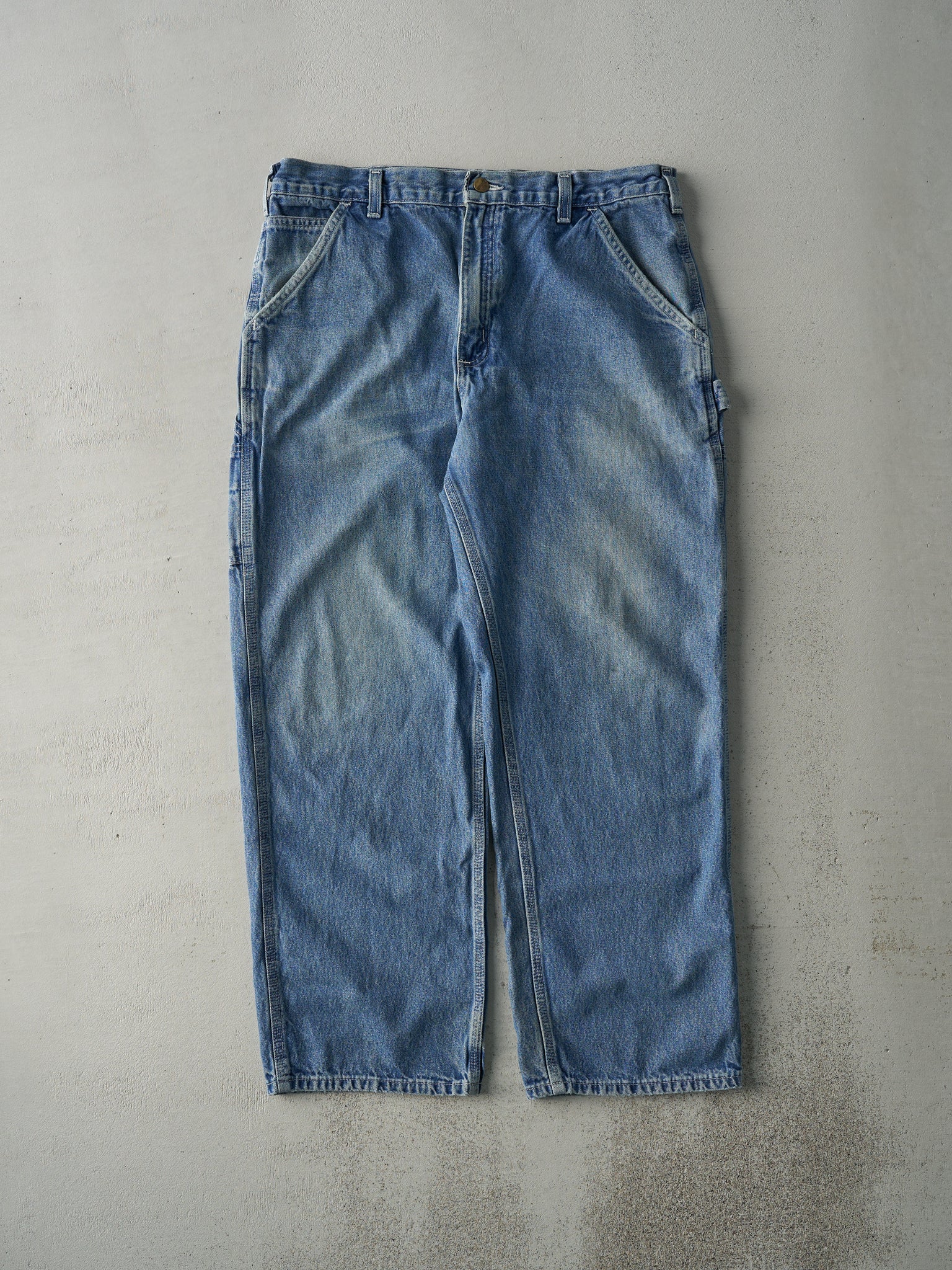 Vintage Y2K Light Wash Carhartt Carpenter Jeans (36x29)