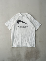 Vintage Y2K White "Just Did It" Cancun Mexico Tee (S/M)