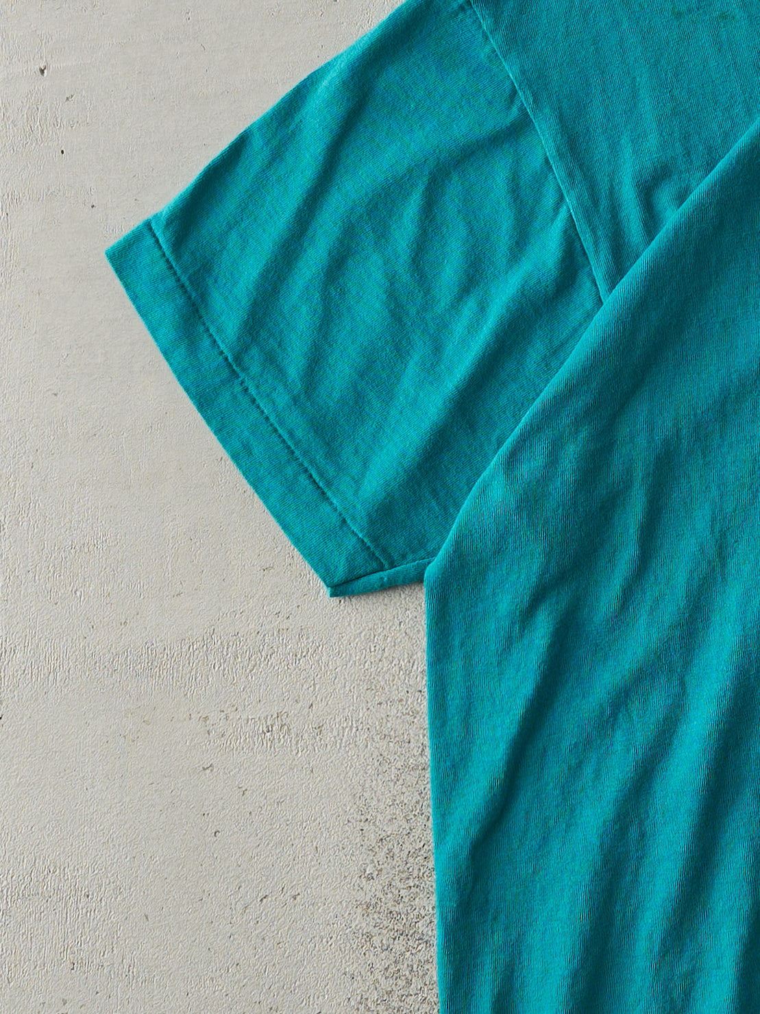 Vintage 90s Teal Rodeo Drive Beverly Hills Single Stitch Tee (M/L)