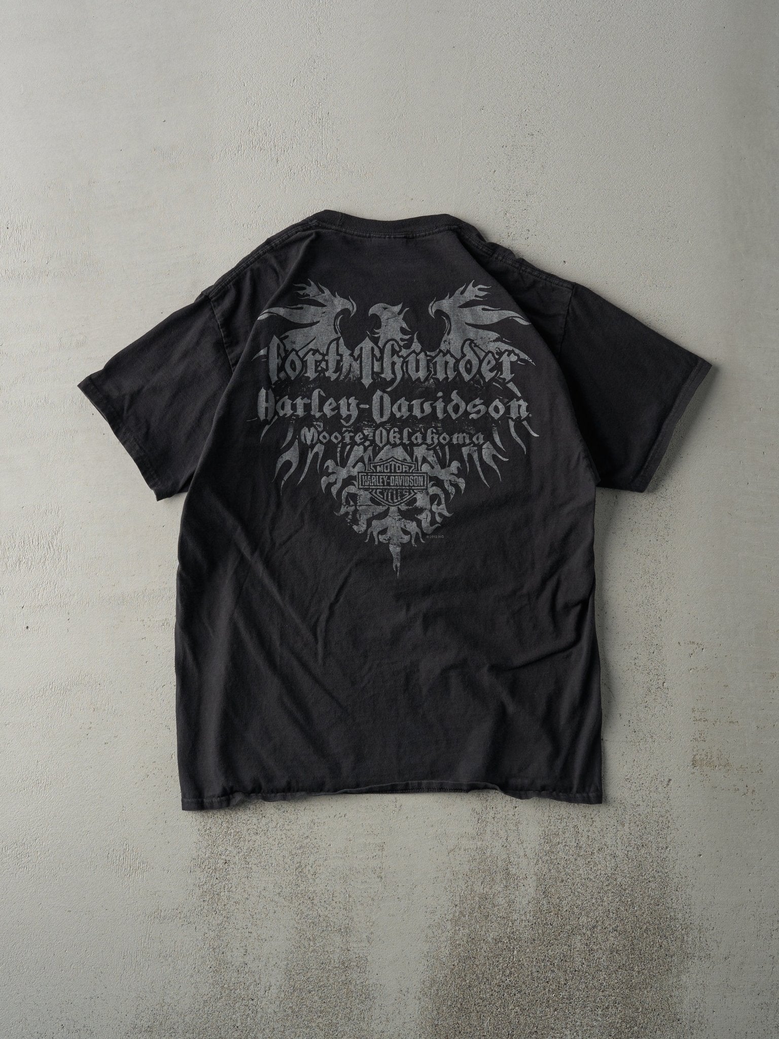 Vintage 13' Black Moore Oklahoma Harley Davidson Tee (M)