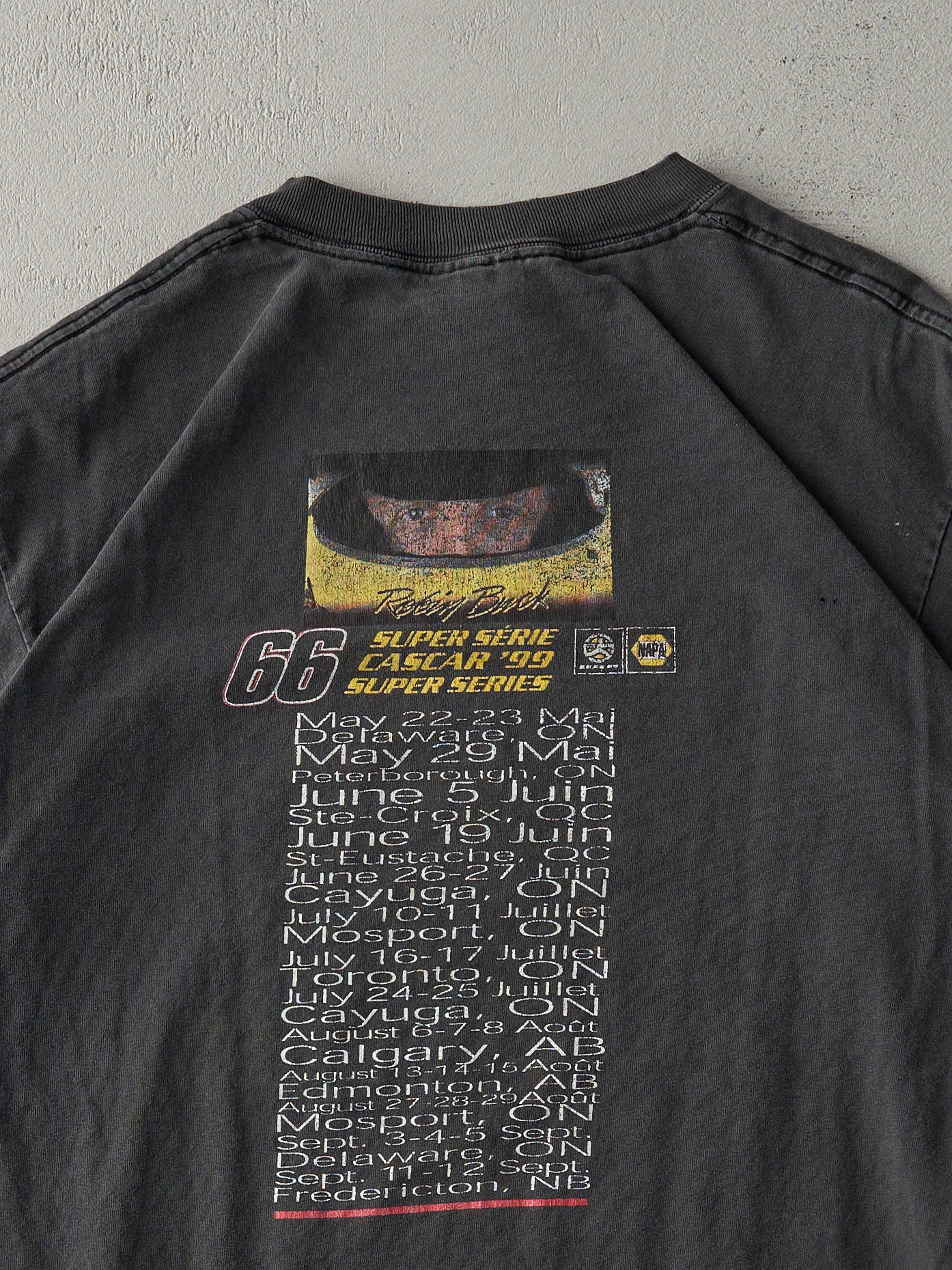 Vintage 99' Black Robin Buck NAPA Nascar Racing Tee (M)