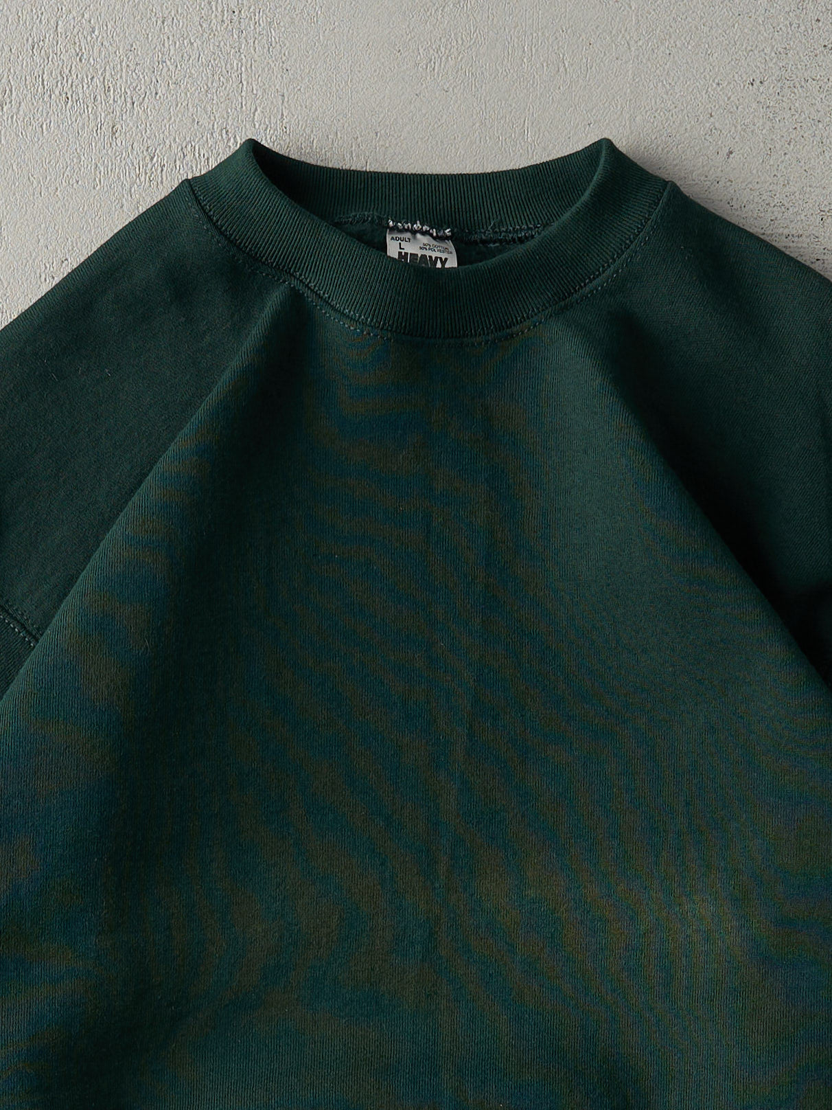 Vintage 90s Forest Green Blank Crewneck (M)