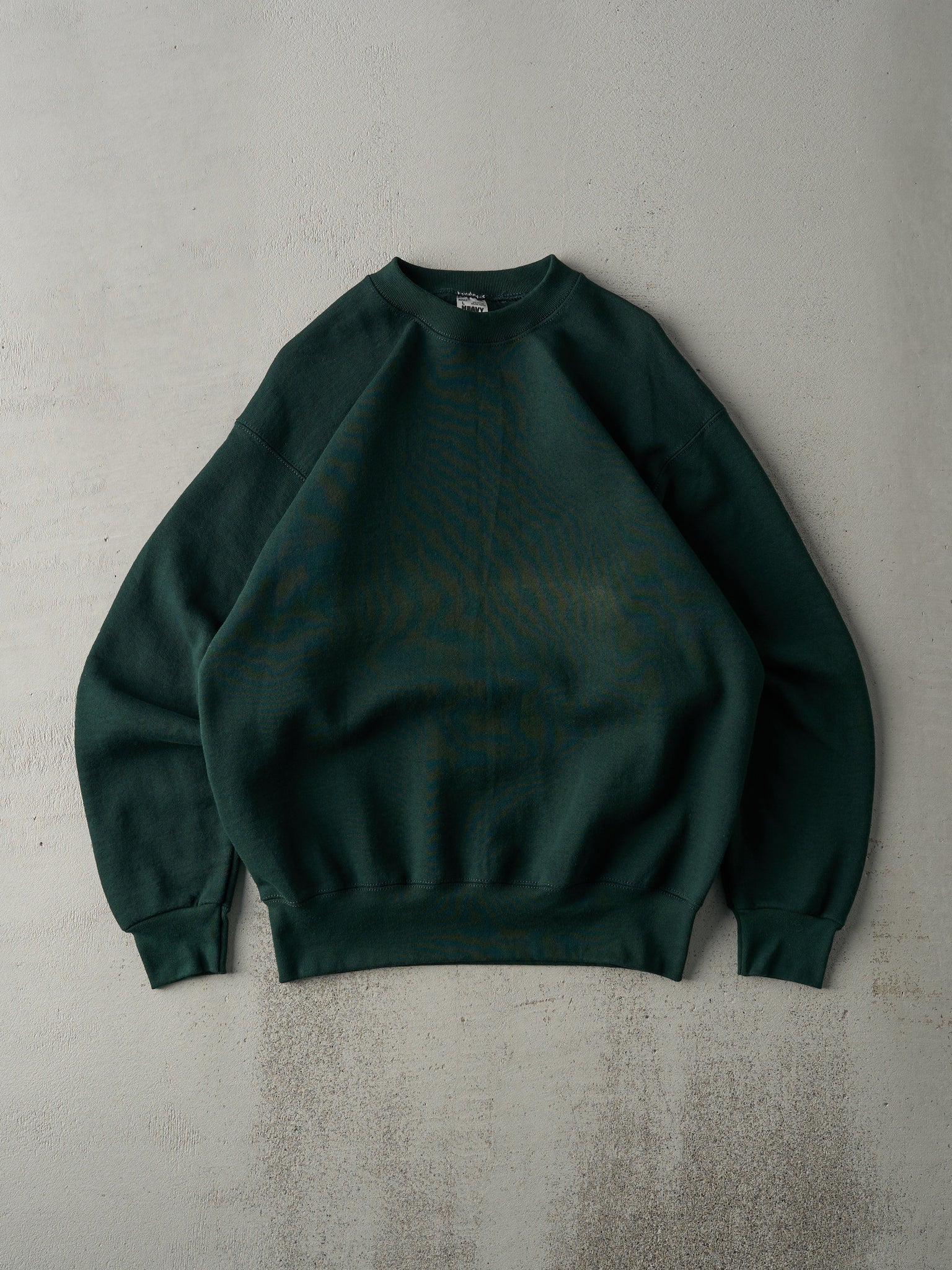 Vintage 90s Forest Green Blank Crewneck (M)