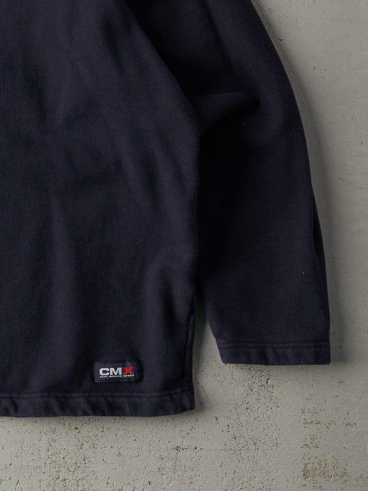 Vintage 90s Navy Club Monaco Sport Blank Quarter Zip Crewneck (L)