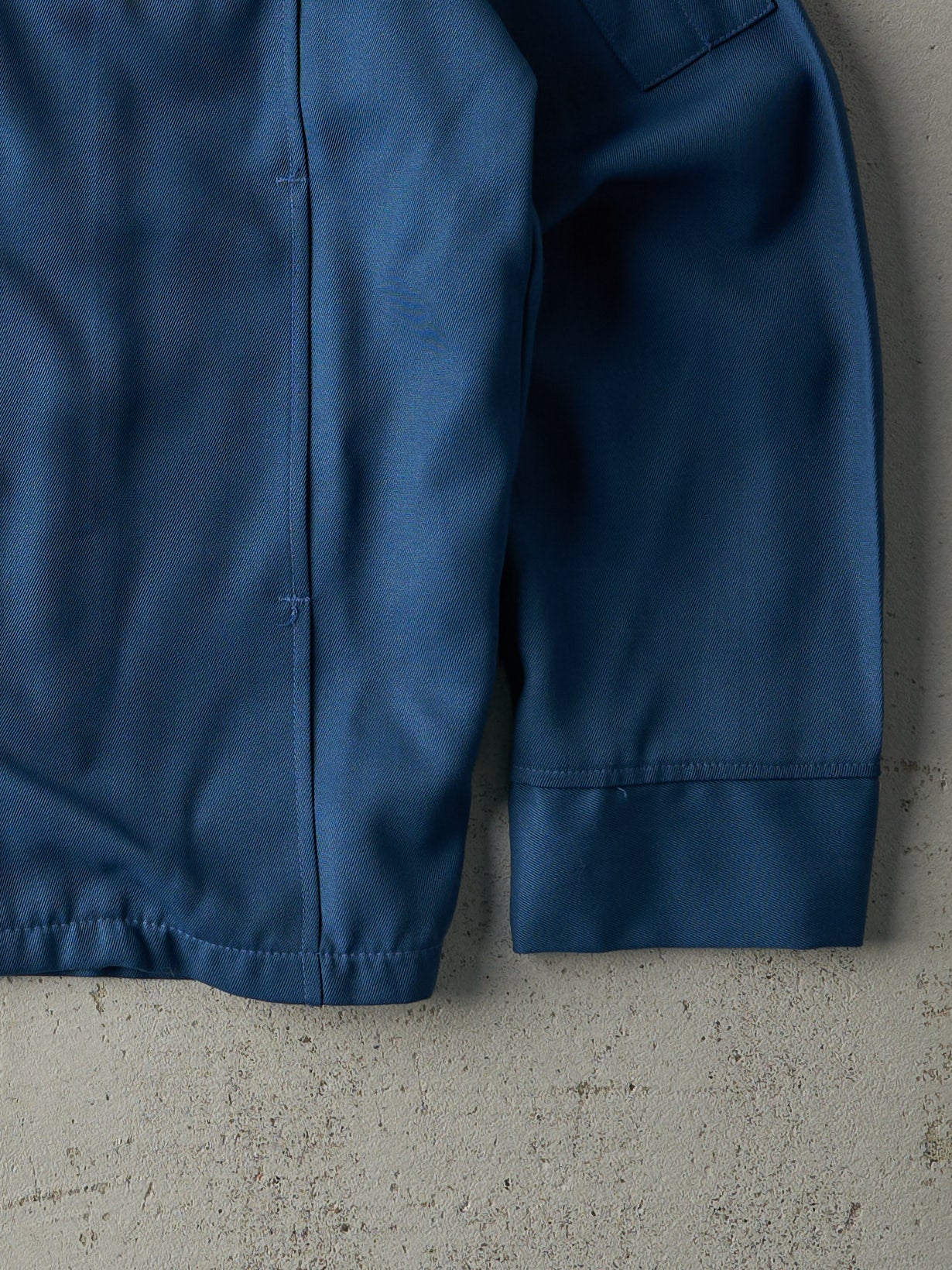 Vintage 70s Blue Brouwer Sod Farms Chain Stitched Workwear Jacket (S)