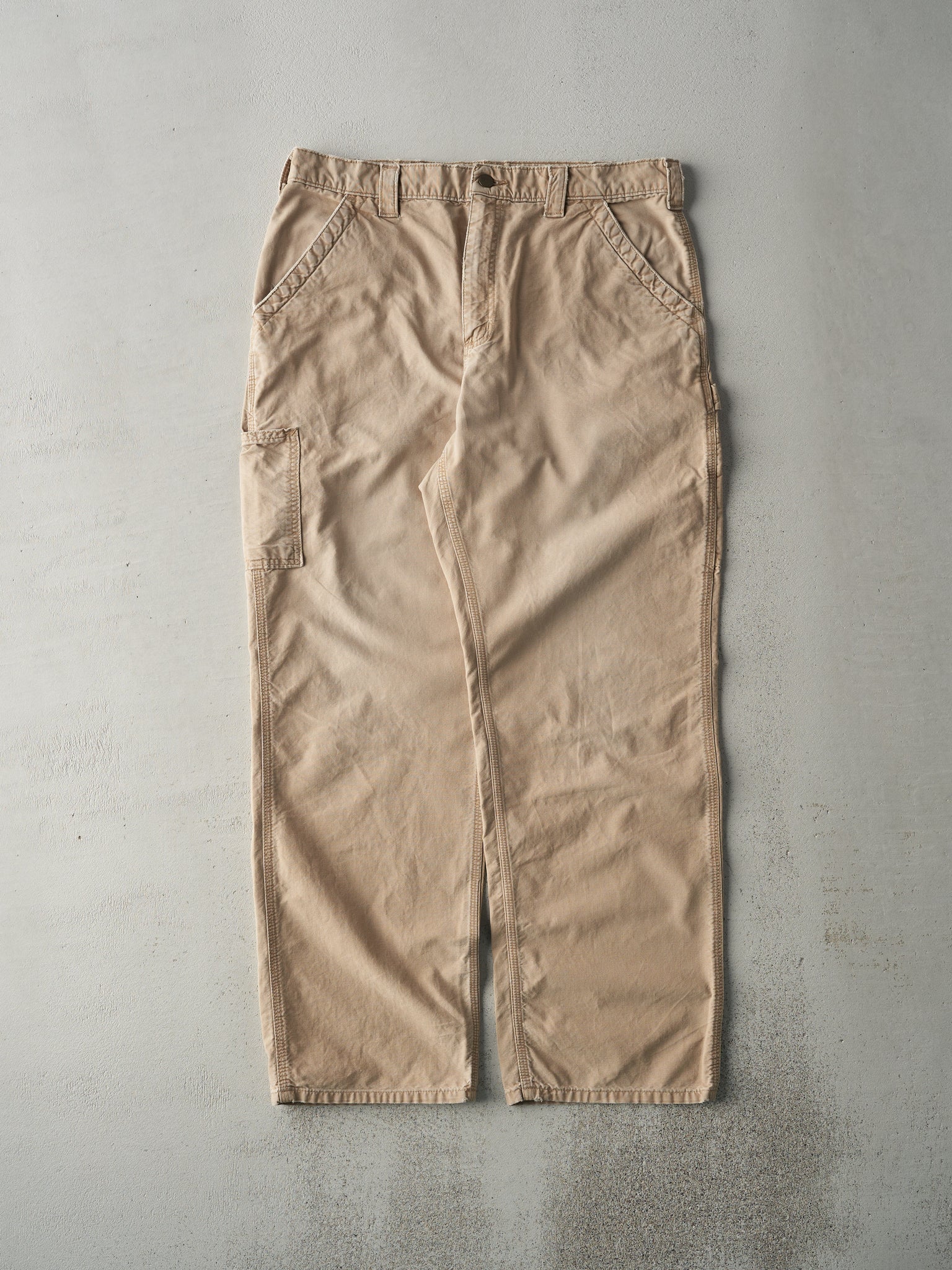 Vintage Y2K Beige Carhartt Carpenter Pants (34x31)