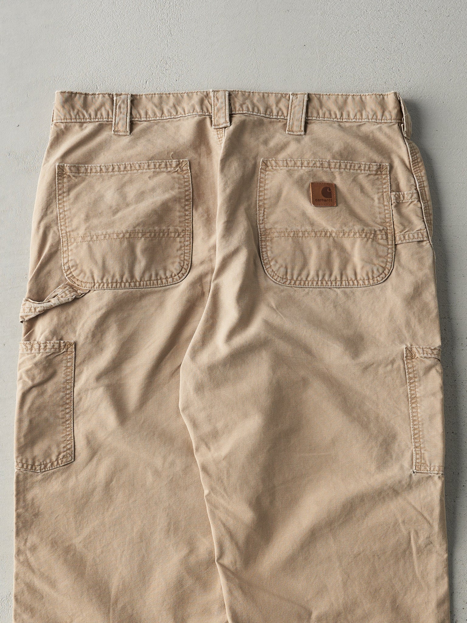 Vintage Y2K Beige Carhartt Carpenter Pants (34x31)