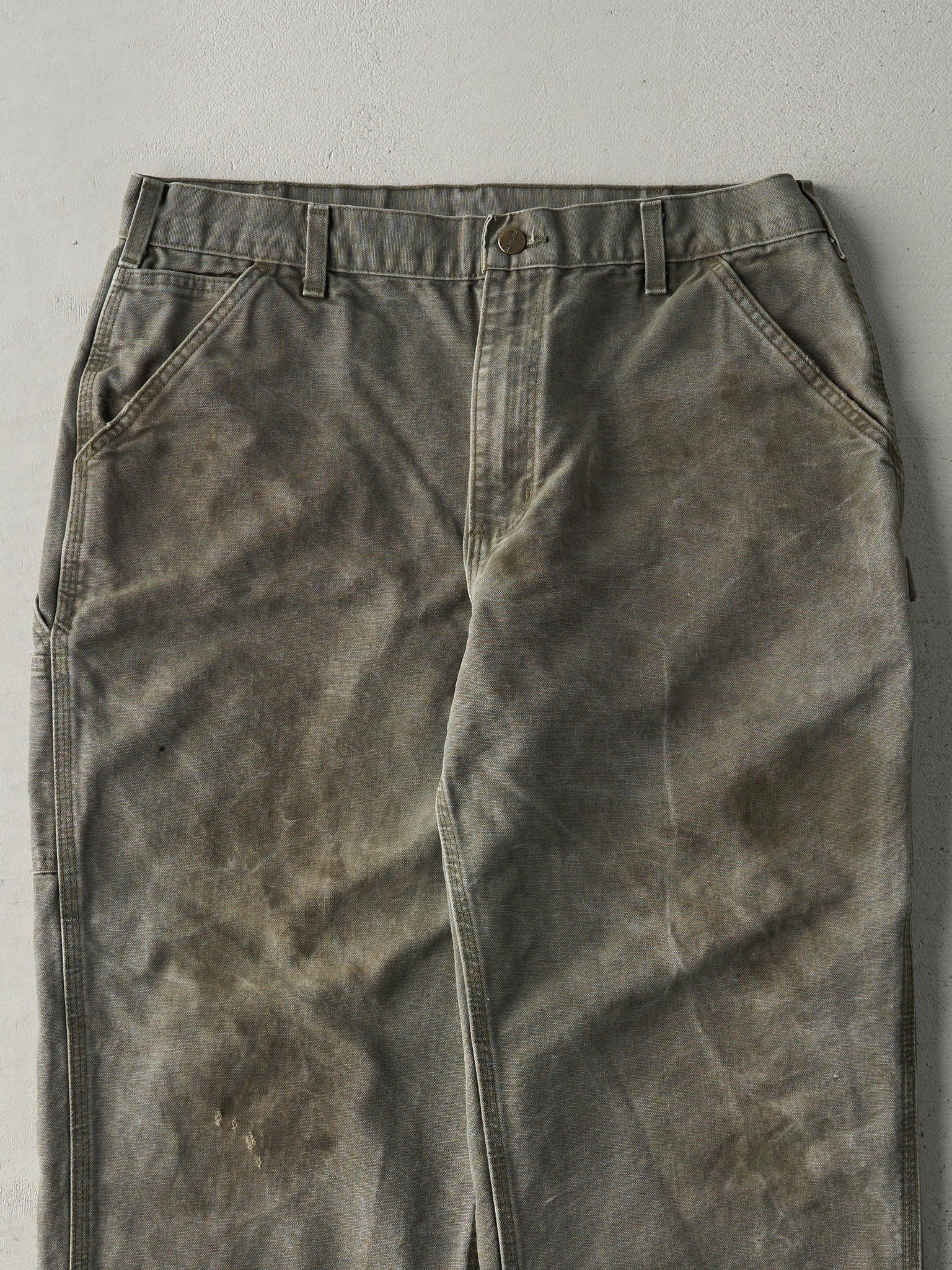 Vintage Y2K Green Carhartt Original Dungaree Fit Carpenter Pants (34x28)