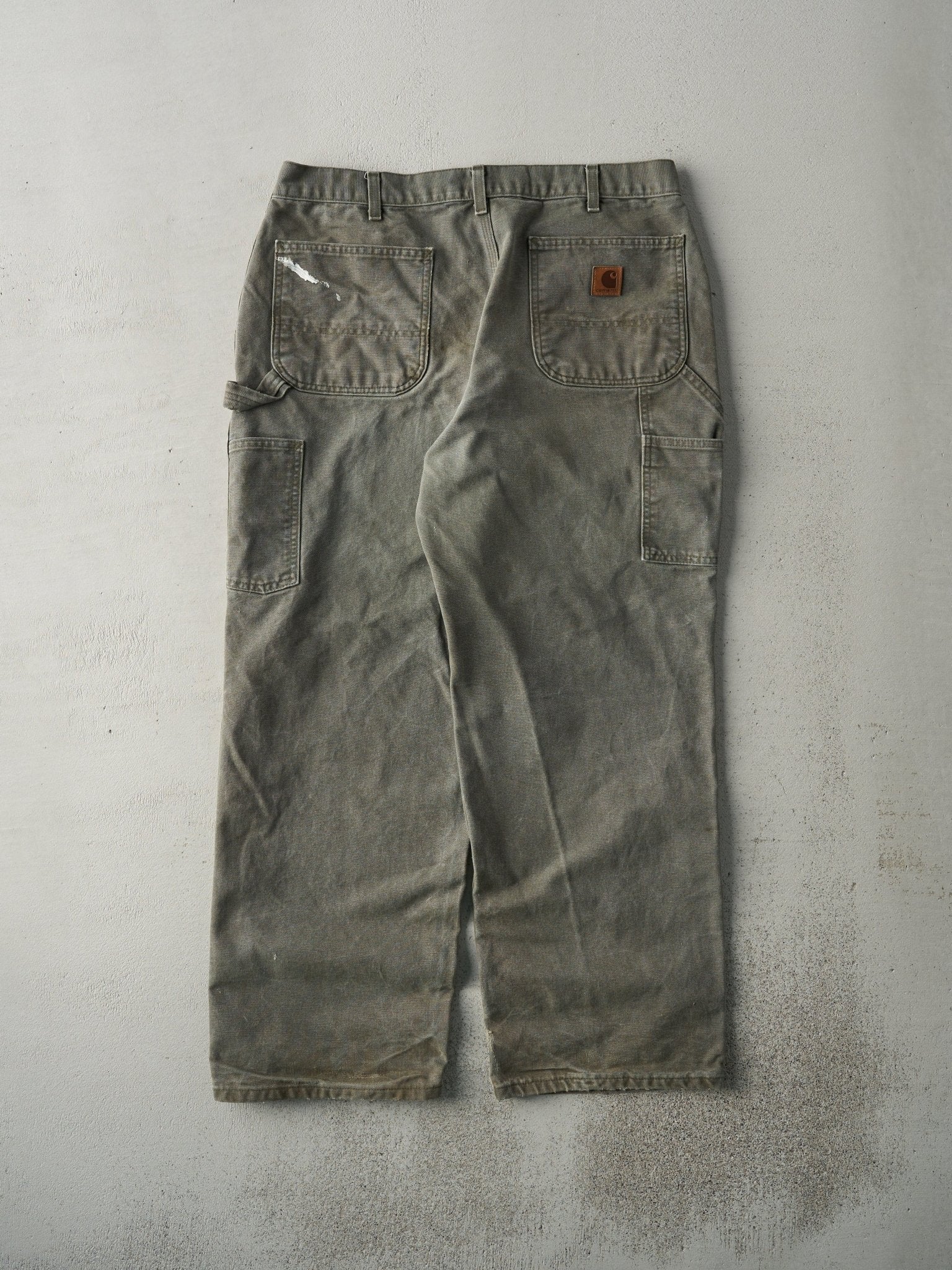 Vintage Y2K Green Carhartt Original Dungaree Fit Carpenter Pants (34x28)