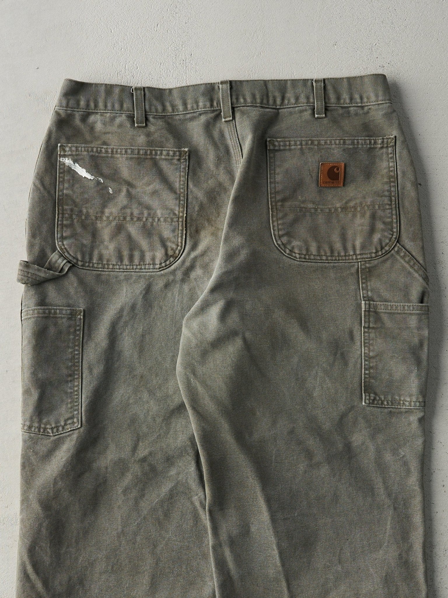 Vintage Y2K Green Carhartt Original Dungaree Fit Carpenter Pants (34x28)