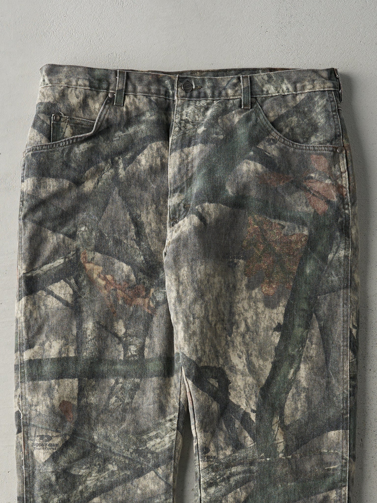 Vintage Y2K Green Wrangler x Mossy Oak Camo Blanket Lined Pants (37.5x28)