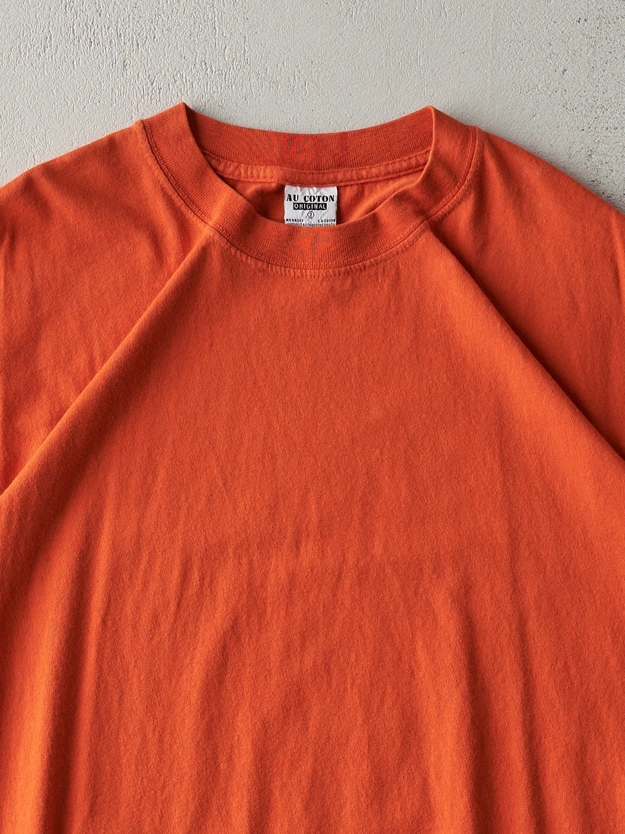 Vintage 90s Orange Blank Tee (M/L)