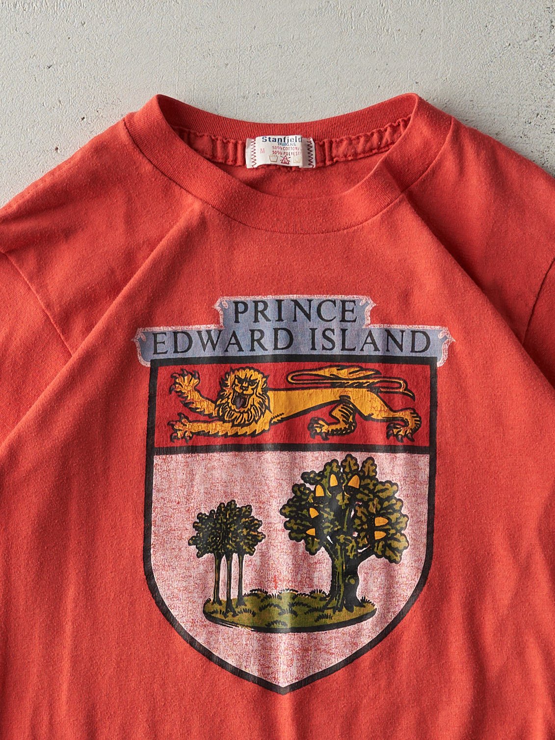 Vintage 70s Faded Red Prince Edward Island Single Stitch Tee (XS)