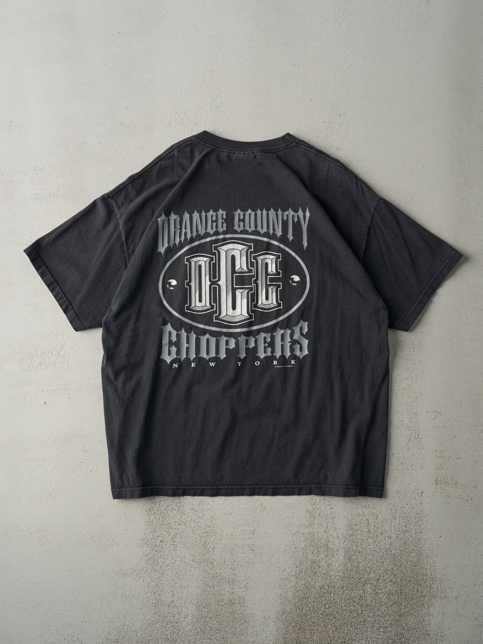 Vintage Y2K Black Orange County Choppers Tee (L)