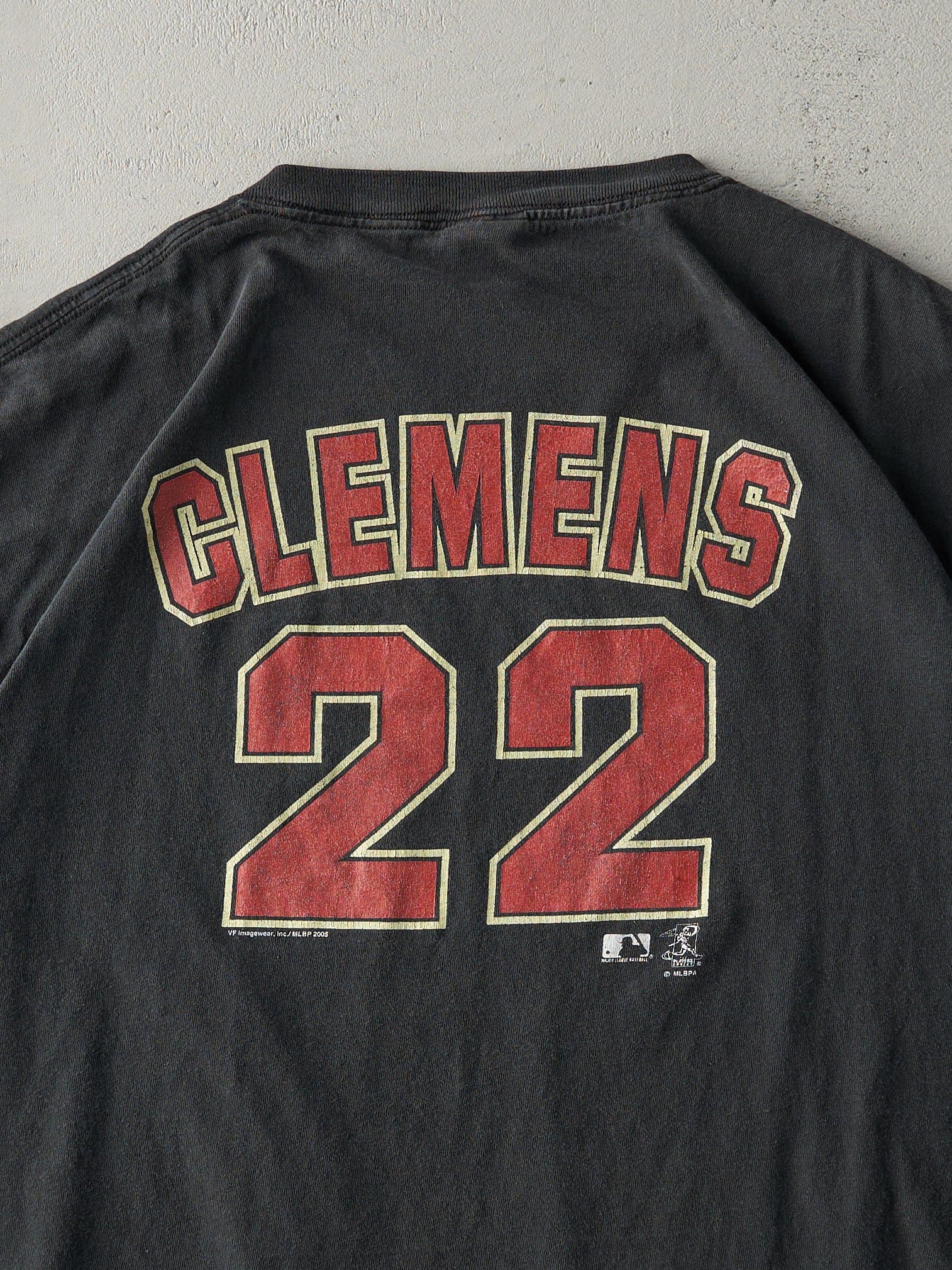 Vintage 05' Black Houston Astros Roger Clemens Player Tee (L)