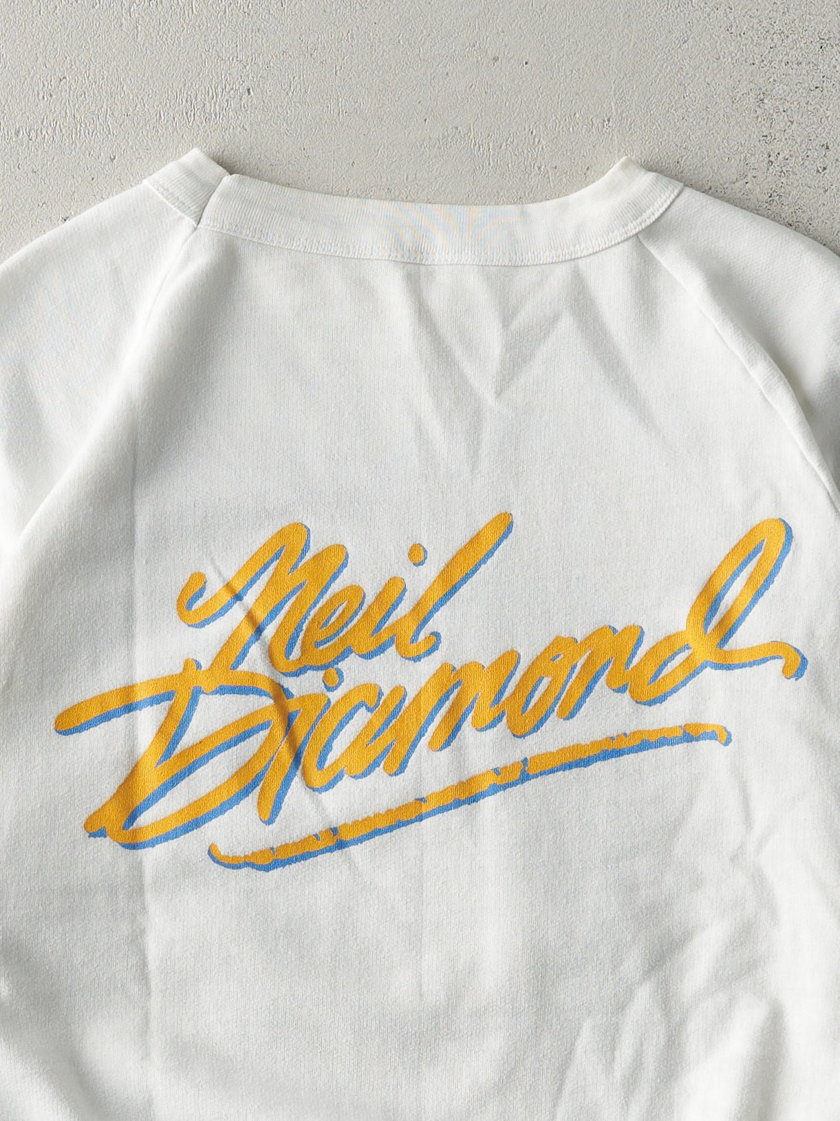 Vintage RARE 80s White Neil Diamond Crewneck (M)