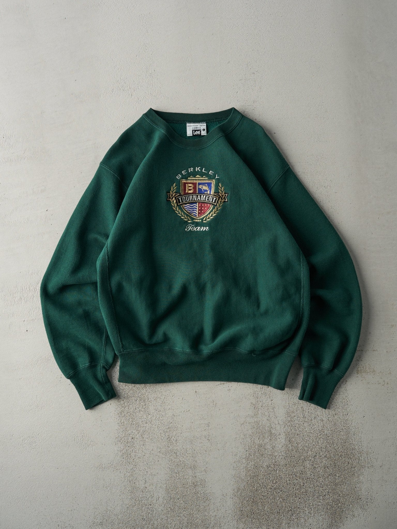 Vintage 90s Forest Green Berkley University Team Crewneck (L)