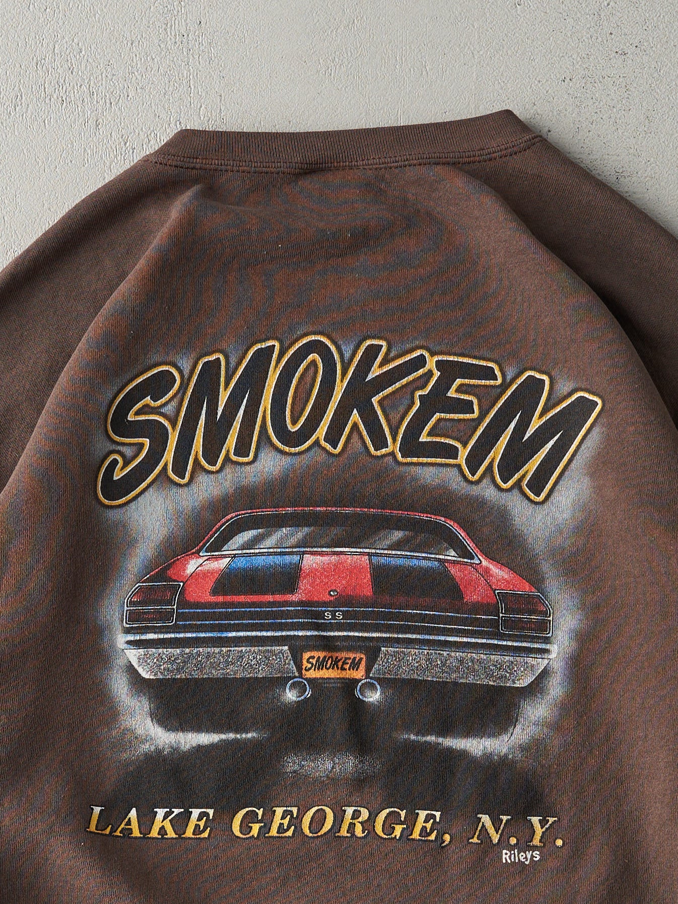 Vintage 07' Chocolate Brown Hot Rods Show Crewneck (L)