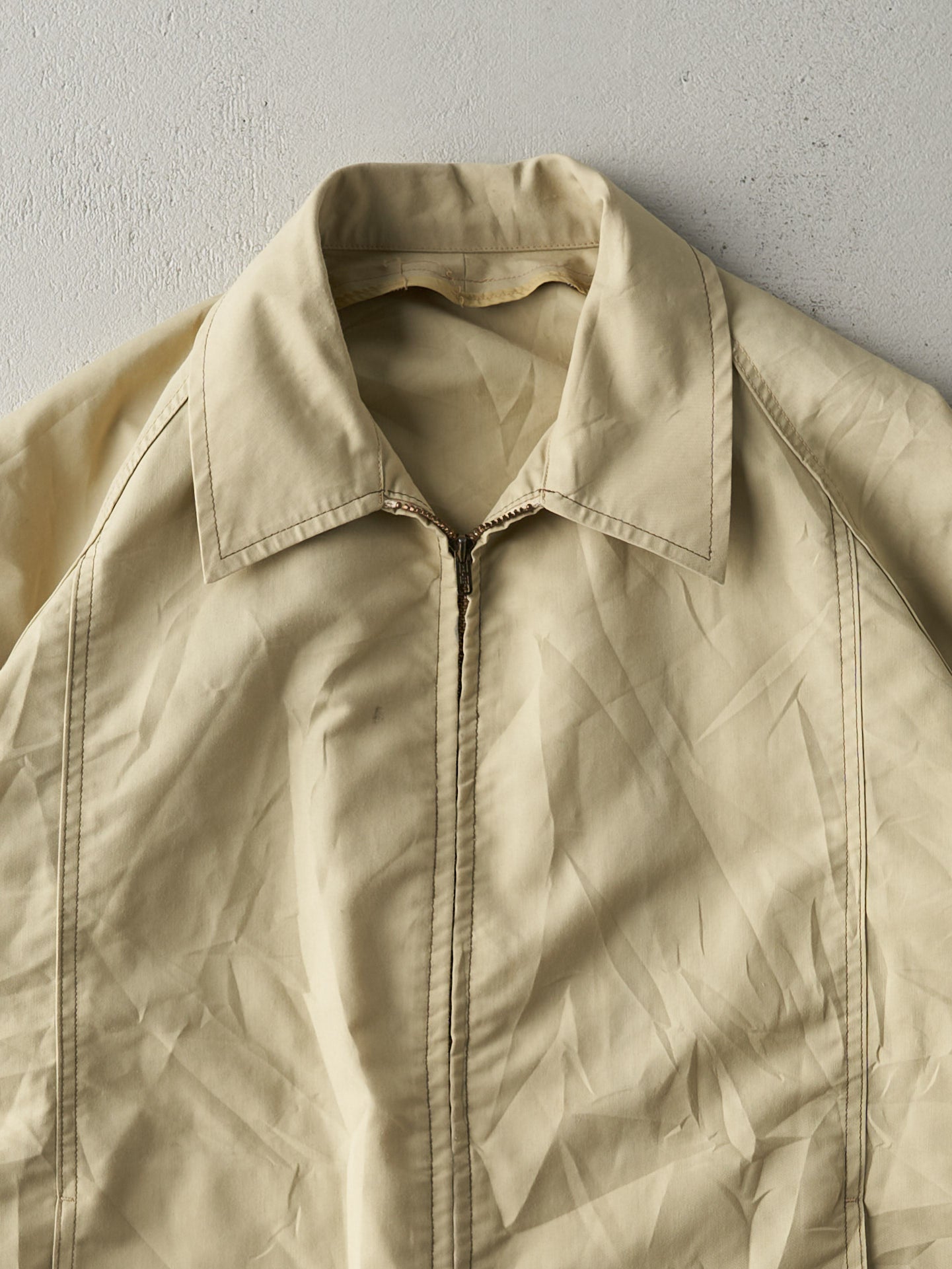 Vintage 70s Beige Blank Work Jacket (M/L)