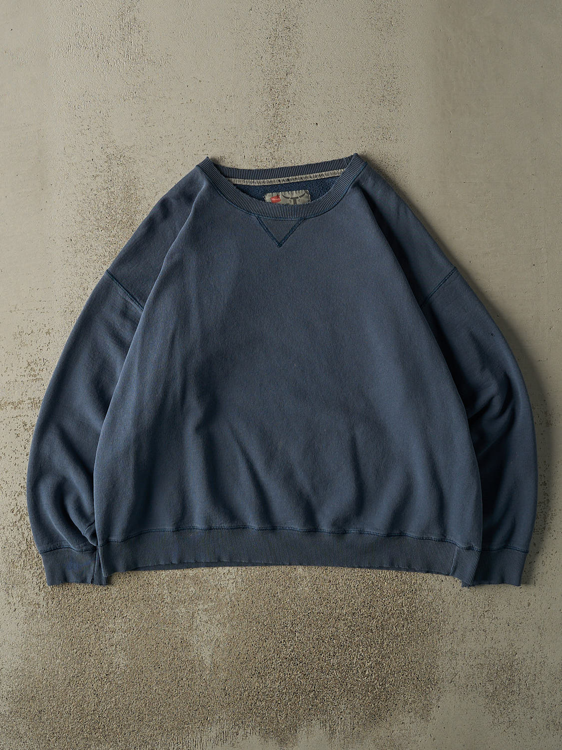 Vintage Y2K  Slate Blue Blank Boxy Crewneck (XL/XXL)