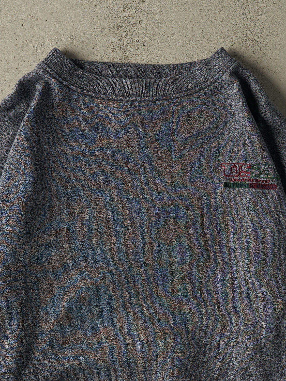 Vintage 90s Charcoal Grey USA Olympics Embroidered Boxy Crewneck (XXL)