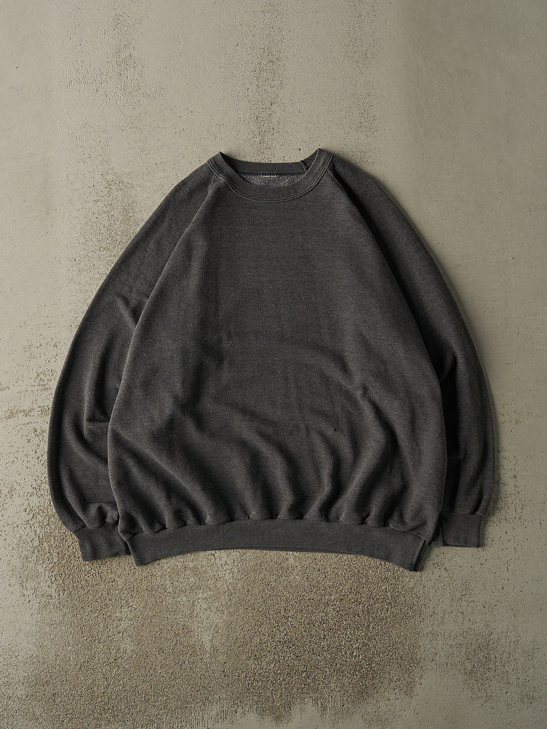 Vintage 80s Charcoal Grey Blank Crewneck (XL/XXL)