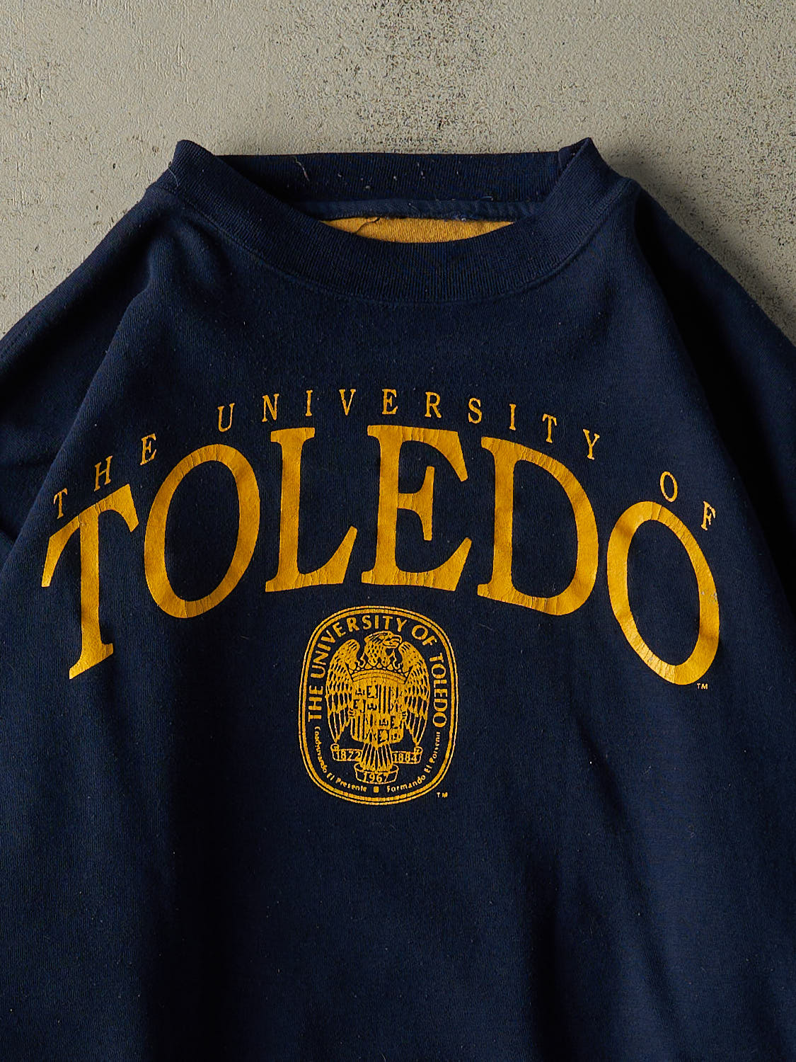 Vintage 90s  Navy Blue University of Toledo  Crewneck (XL/XXL)