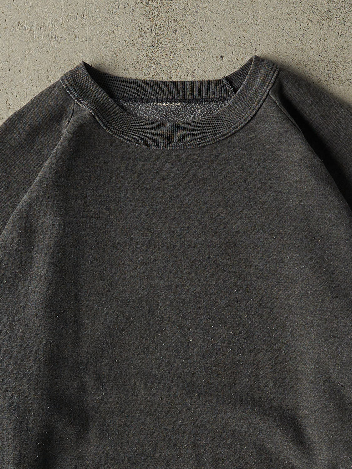 Vintage 80s Charcoal Grey Blank Crewneck (XL/XXL)