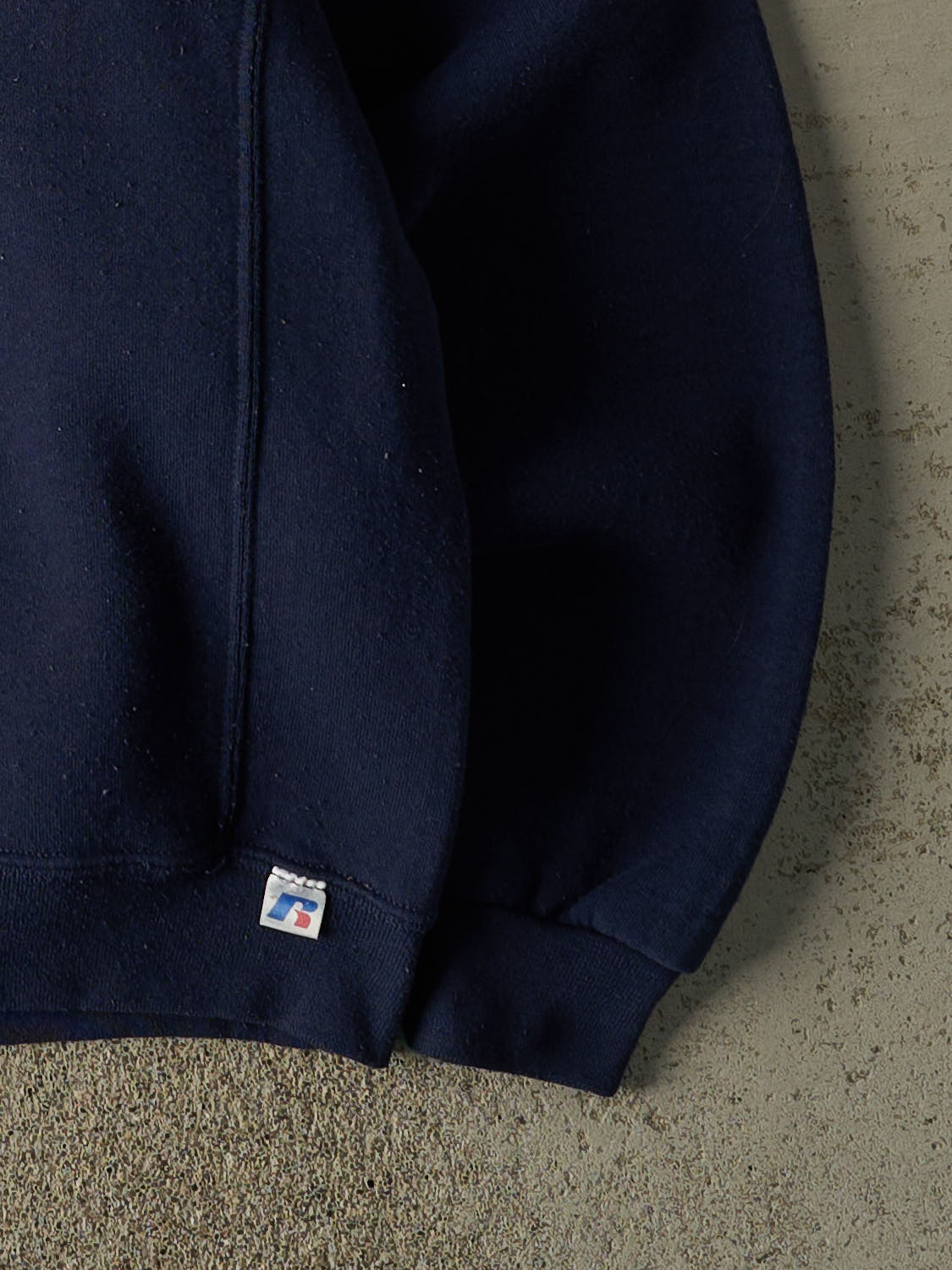 Vintage Y2K Navy Blue Russell Athletic Blank Crewneck (XL)