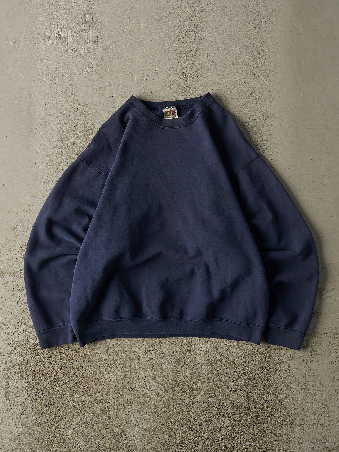 Vintage 90s Navy Blue  Blank Crewneck (S/M)